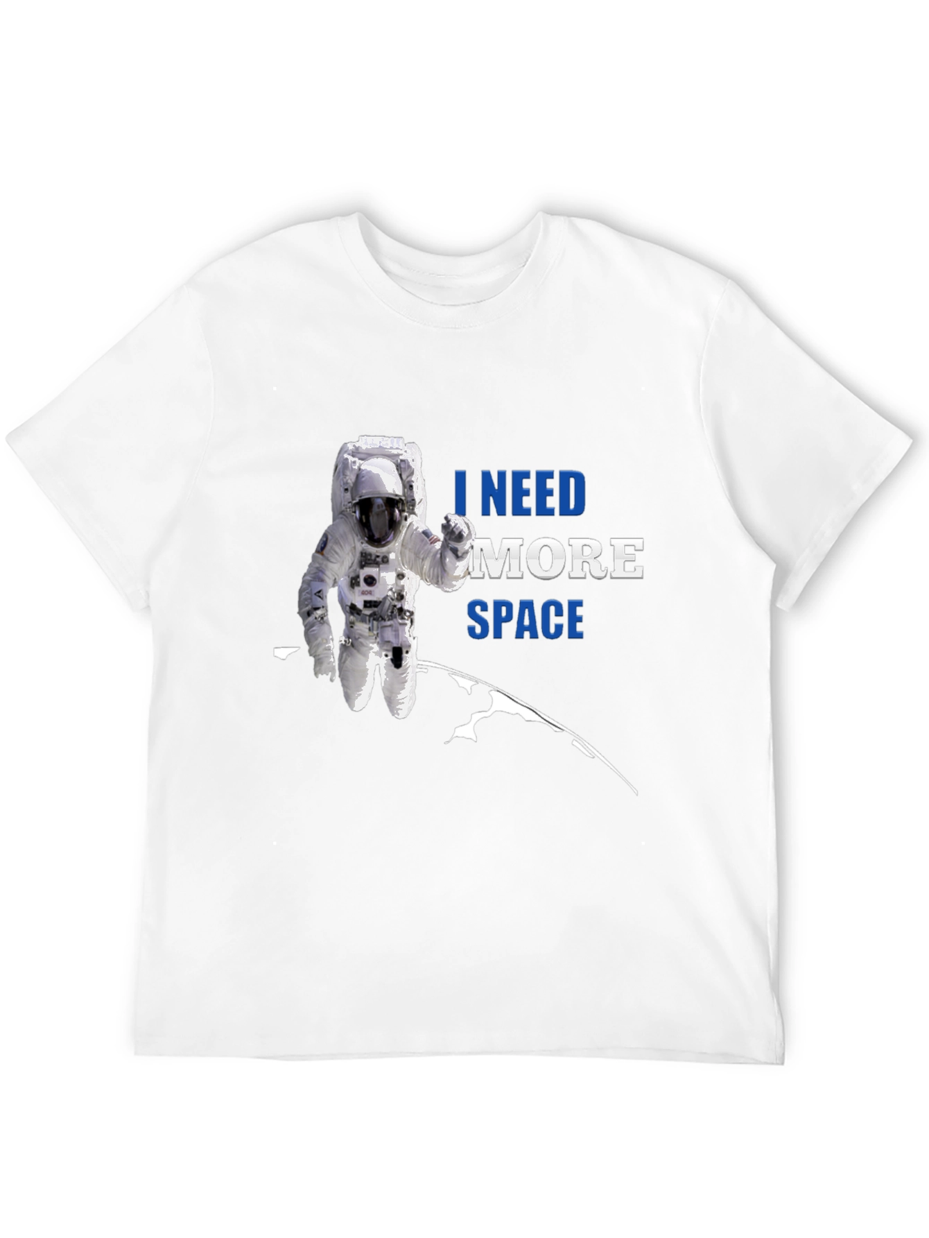 I Need More Space Astronaut Graphic T-Shirt
