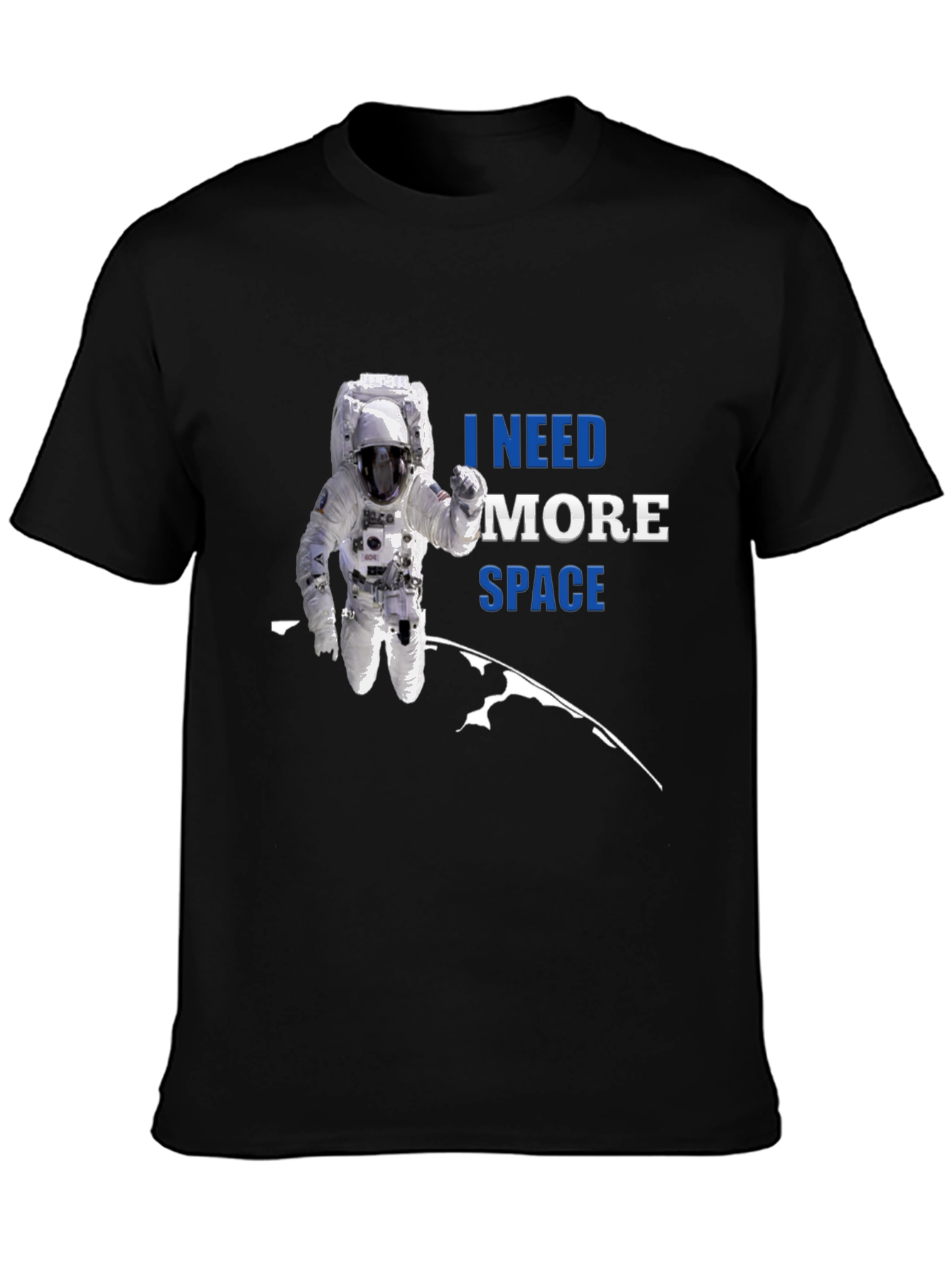 I Need More Space Astronaut Graphic T-Shirt