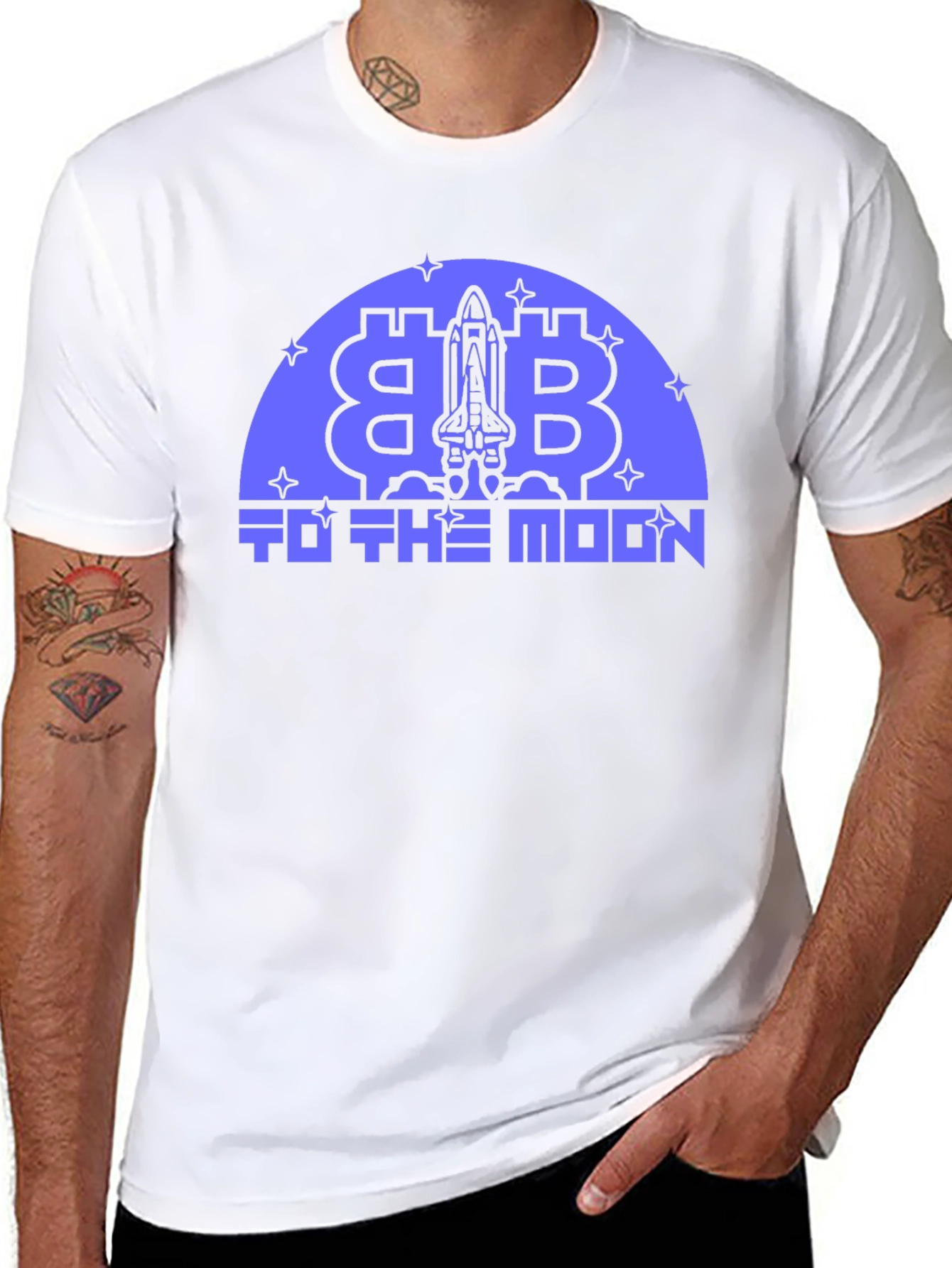 Bitcoin To The Moon Graphic T-Shirt