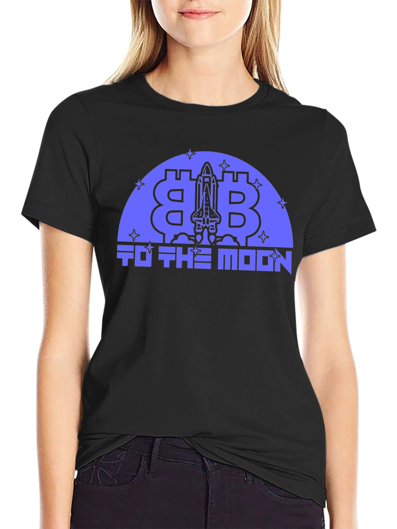 Bitcoin To The Moon Graphic T-Shirt