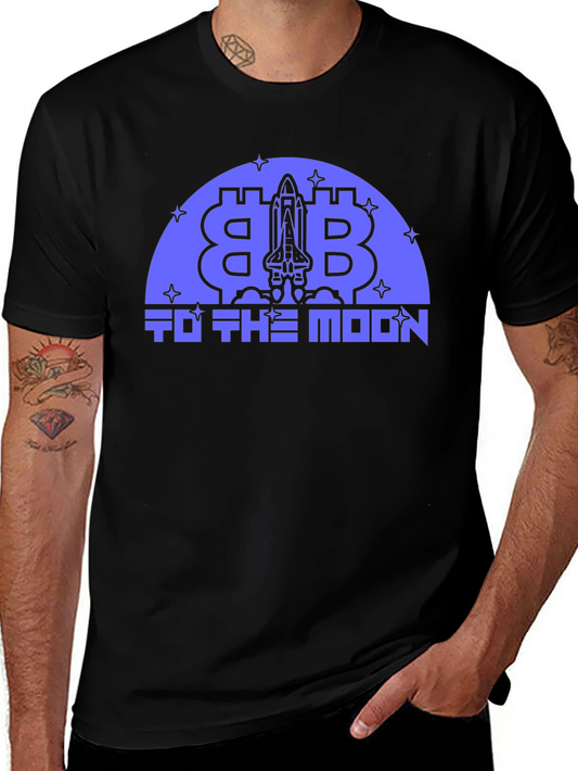 Bitcoin To The Moon Graphic T-Shirt
