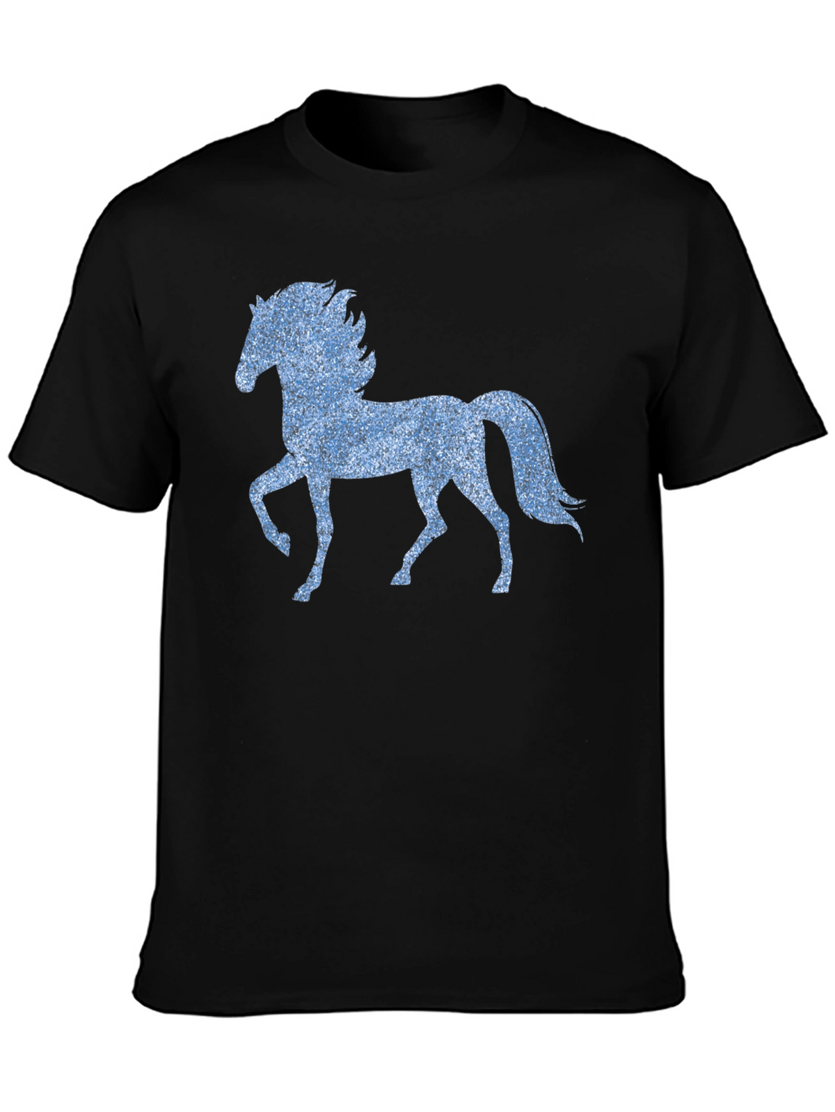 Horse Graphic T-Shirt - Black