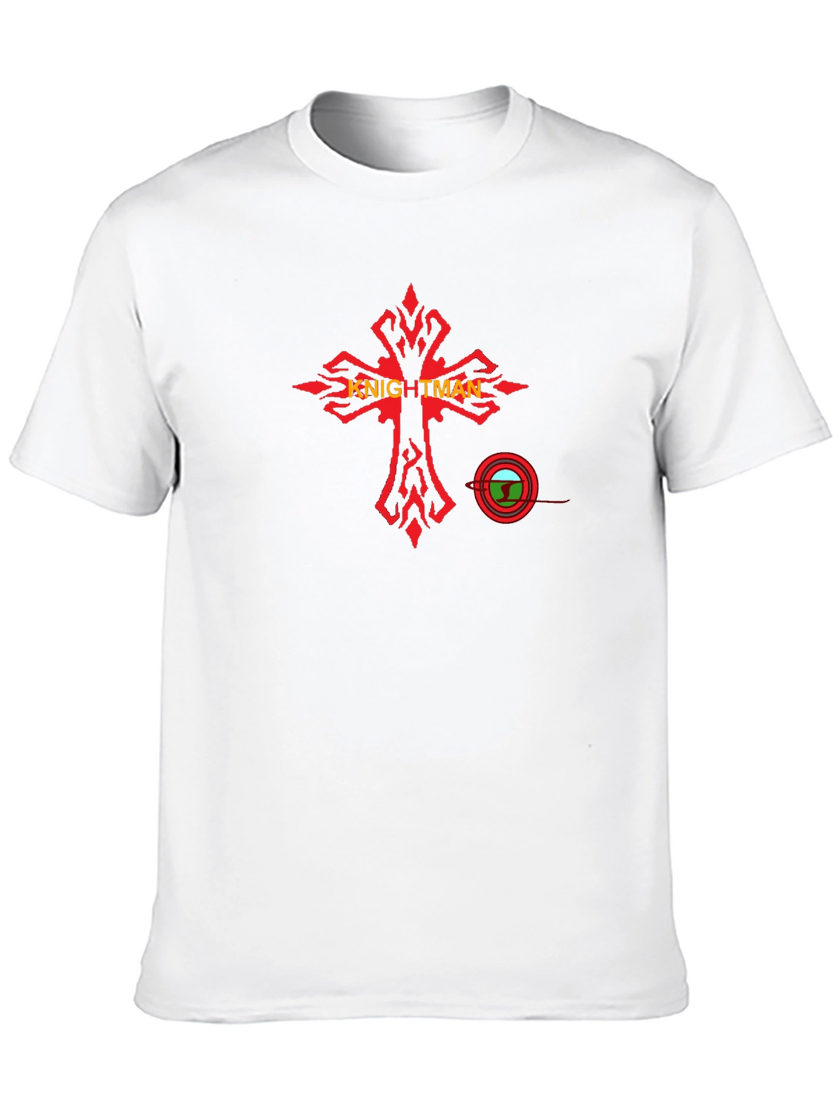 Knightman Graphic Tee - Black Cotton T-Shirt