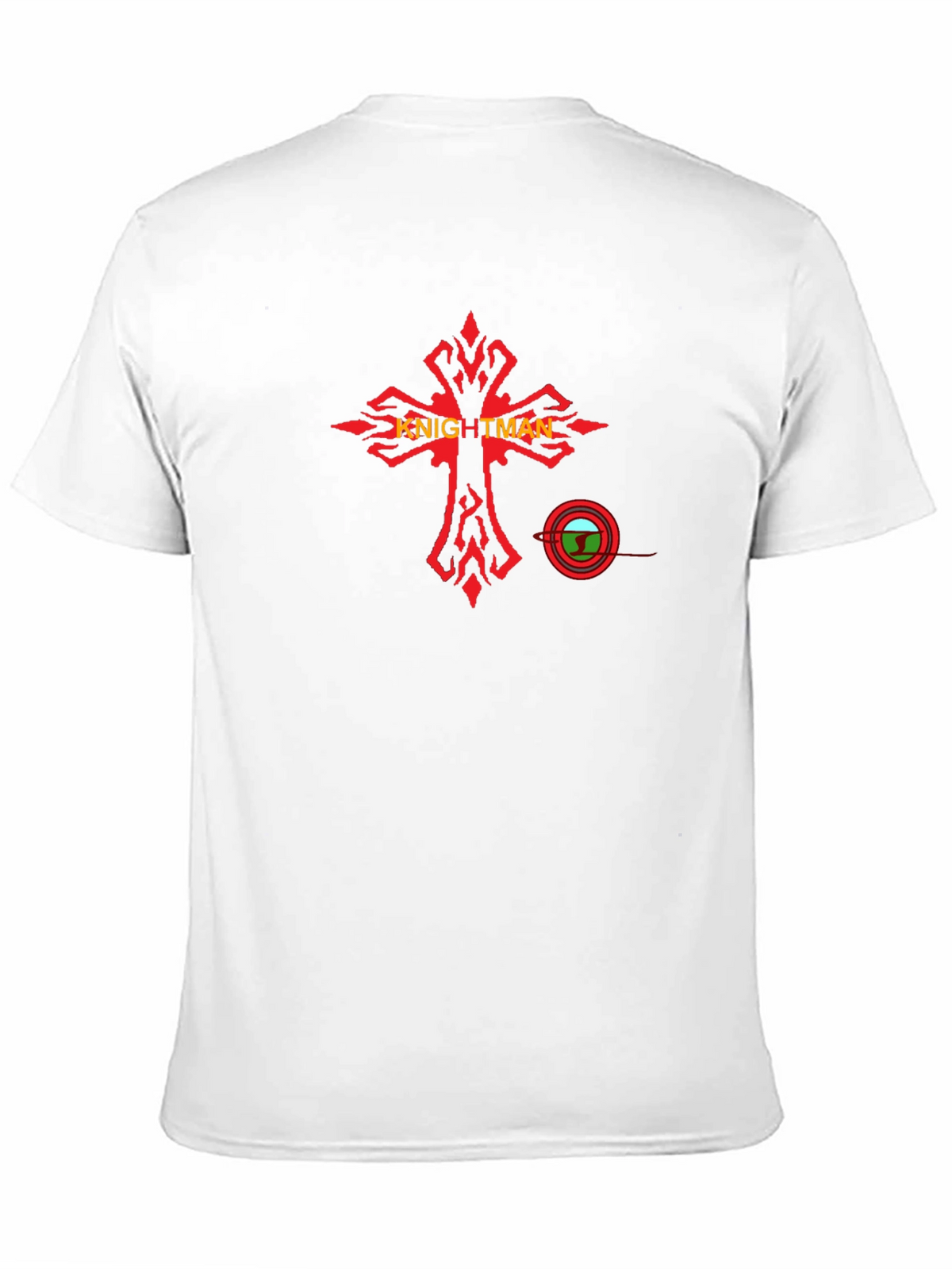 Knightman Graphic Tee - Black Cotton T-Shirt