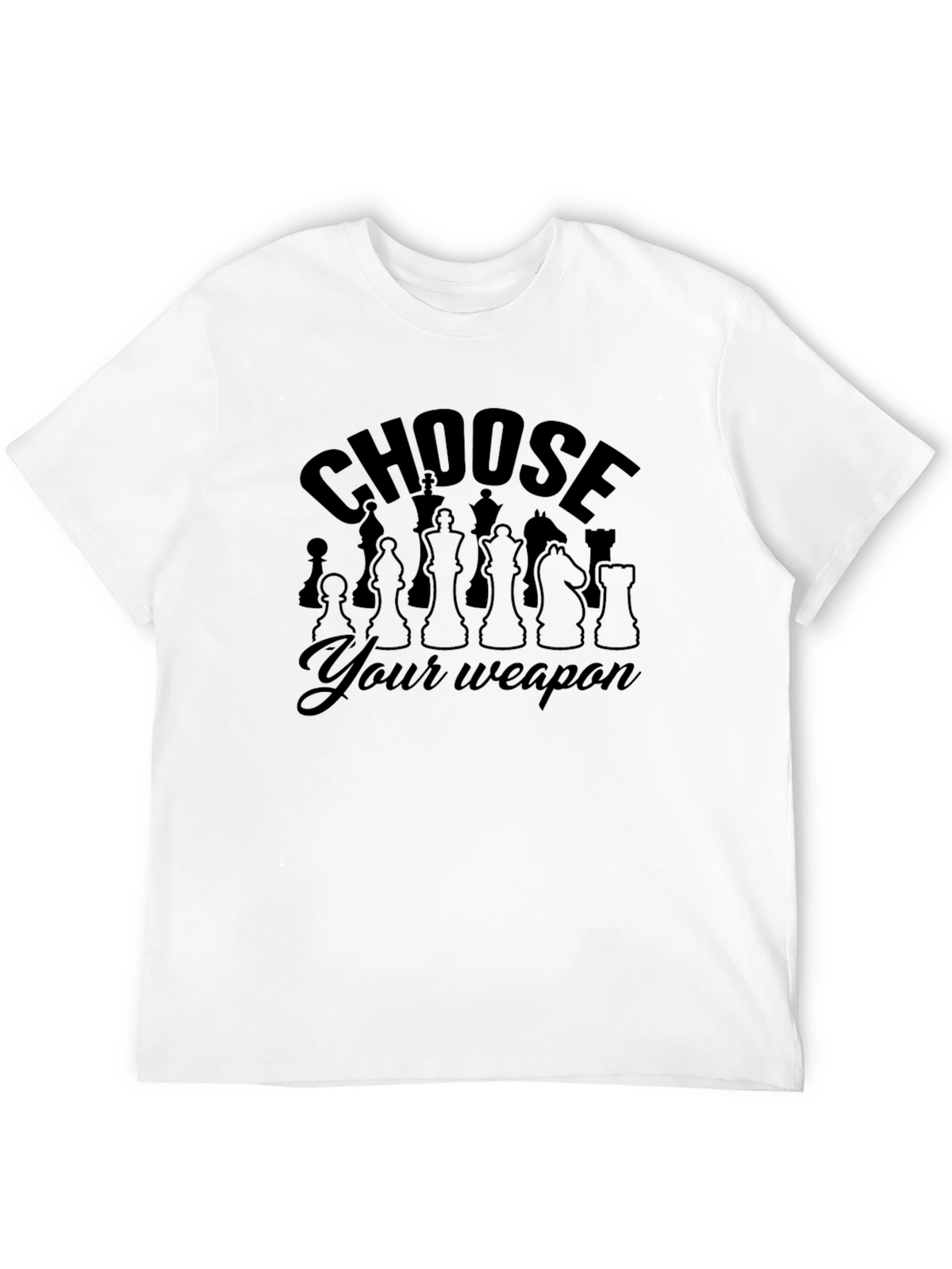 Chess Piece Weapon Tee - Strategic Style