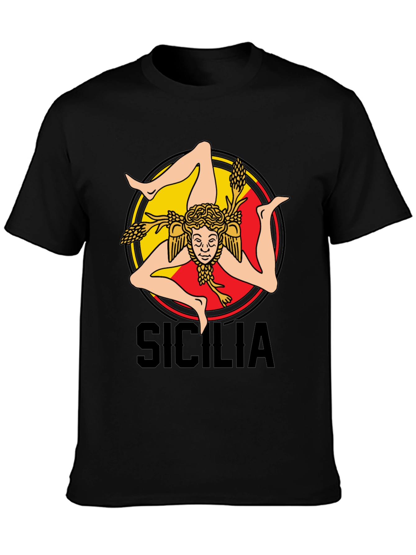 Sicilia T-Shirt - Trinacria Symbol