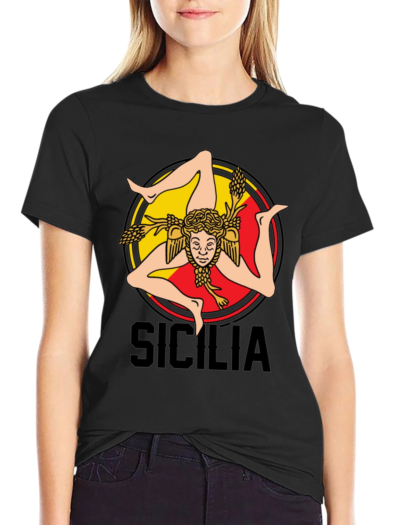 Sicilia T-Shirt - Trinacria Symbol