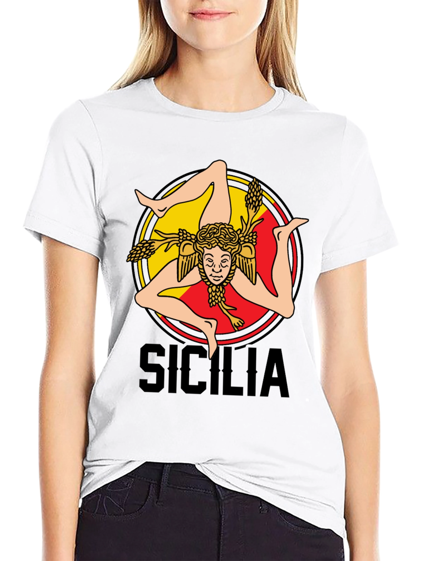 Sicilia T-Shirt - Trinacria Symbol