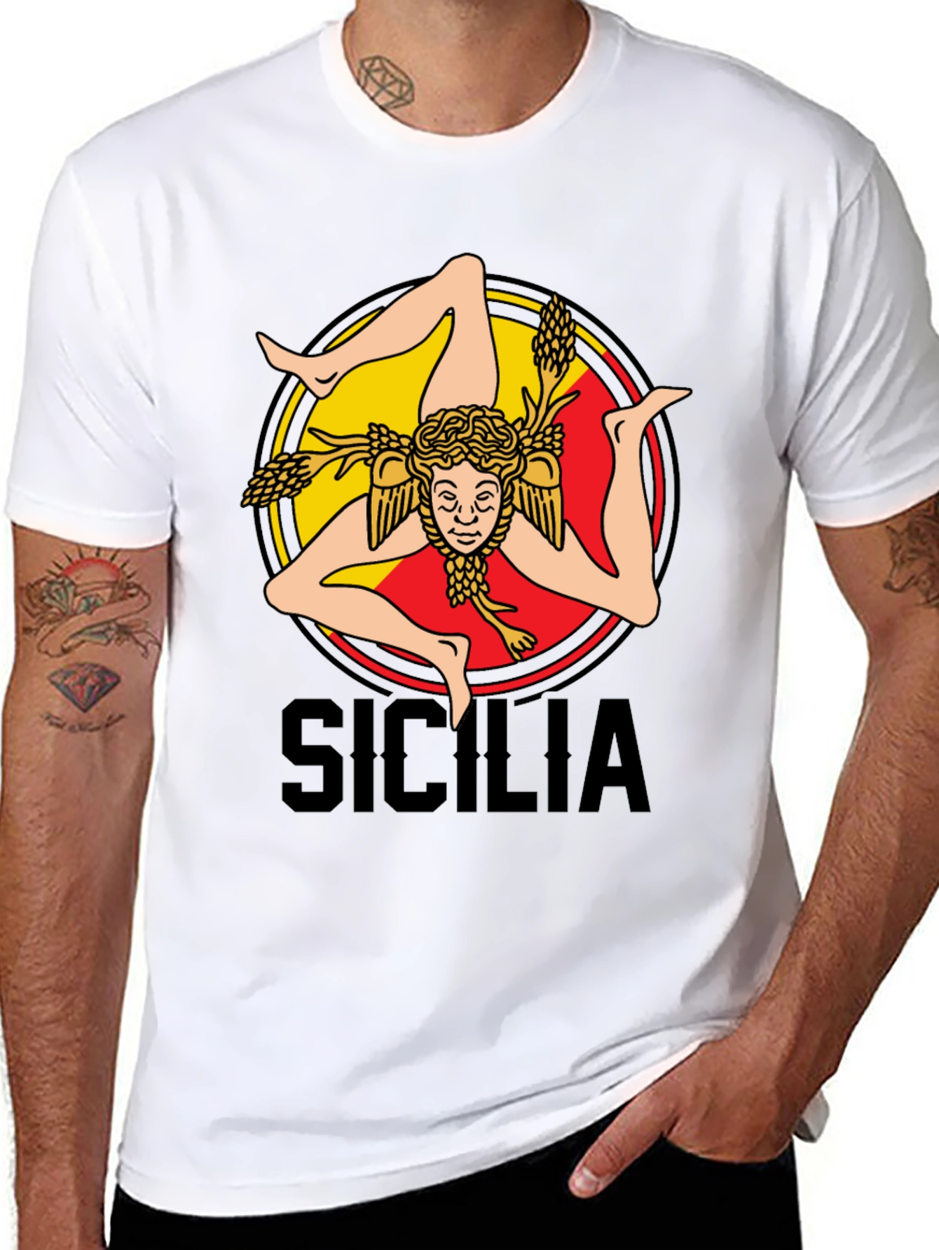 Sicilia T-Shirt - Trinacria Symbol