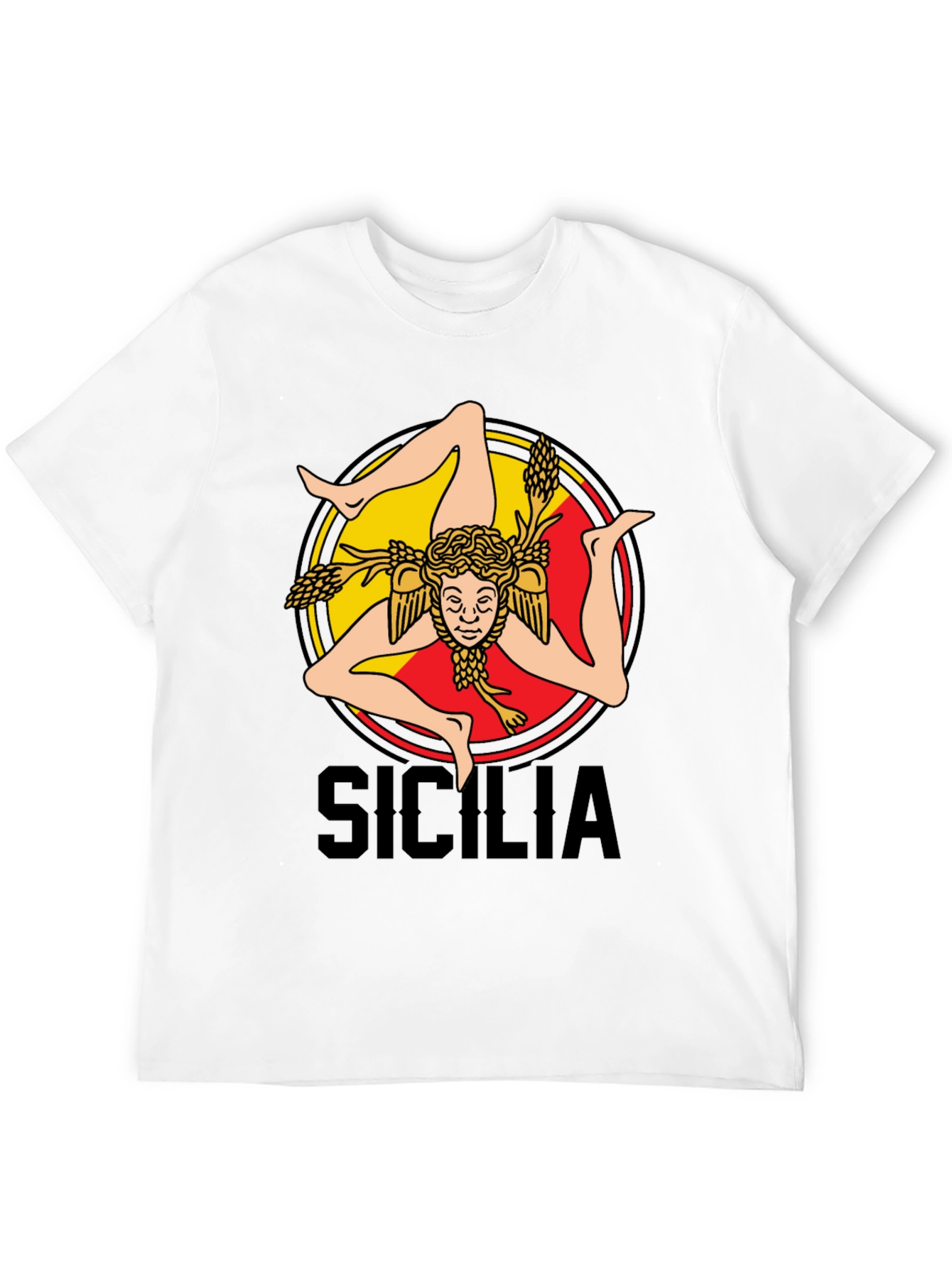 Sicilia T-Shirt - Trinacria Symbol