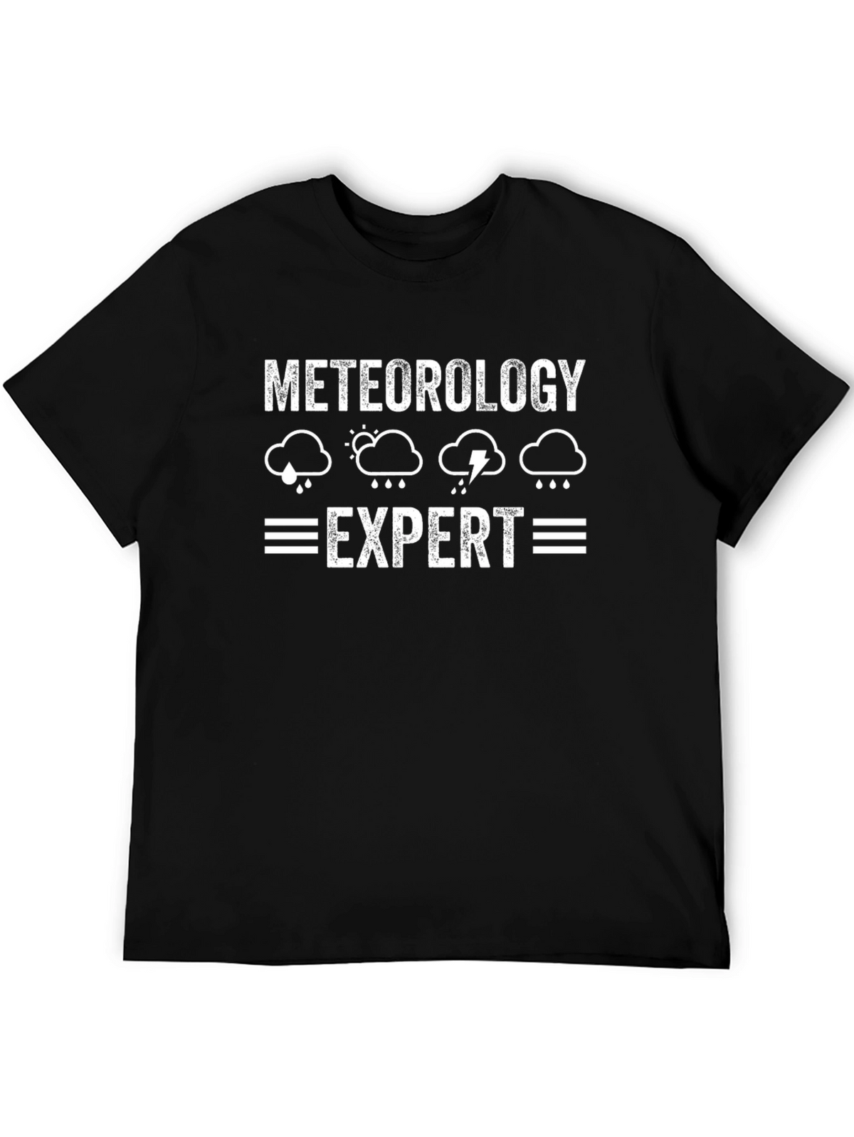 Meteorology Expert Black T-Shirt