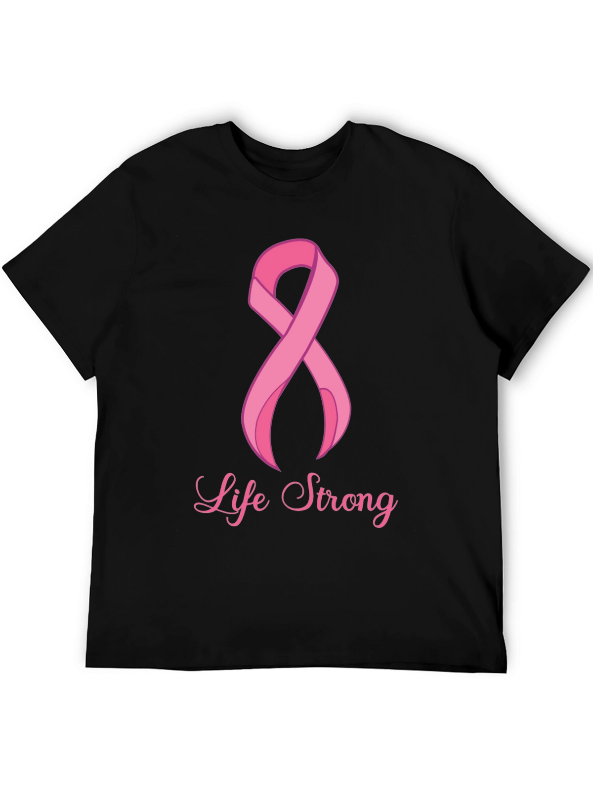 Life Strong Cancer Awareness Black T-Shirt