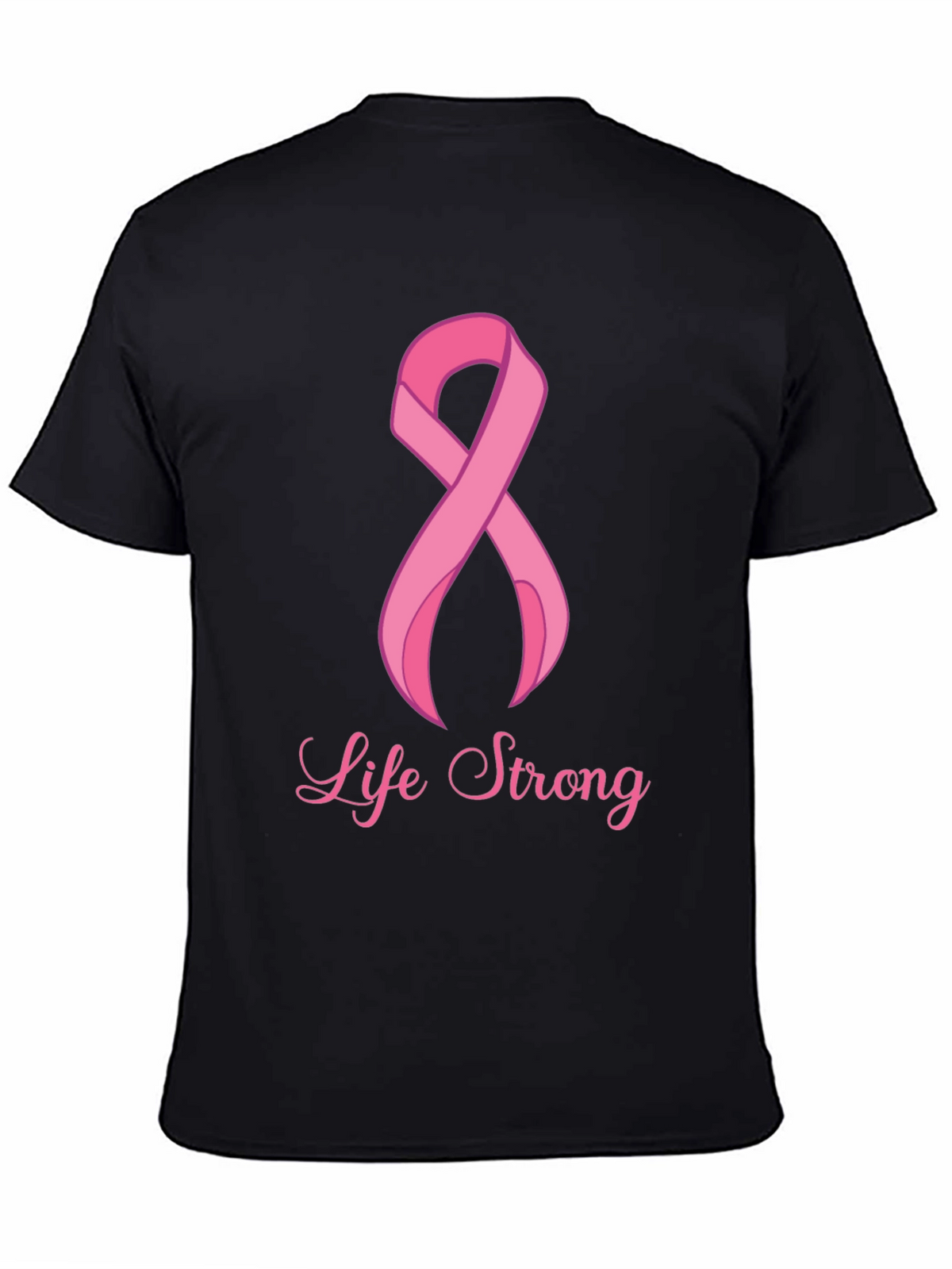 Life Strong Cancer Awareness Black T-Shirt