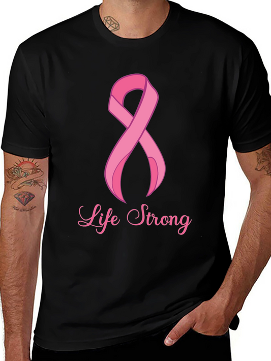 Life Strong Cancer Awareness Black T-Shirt
