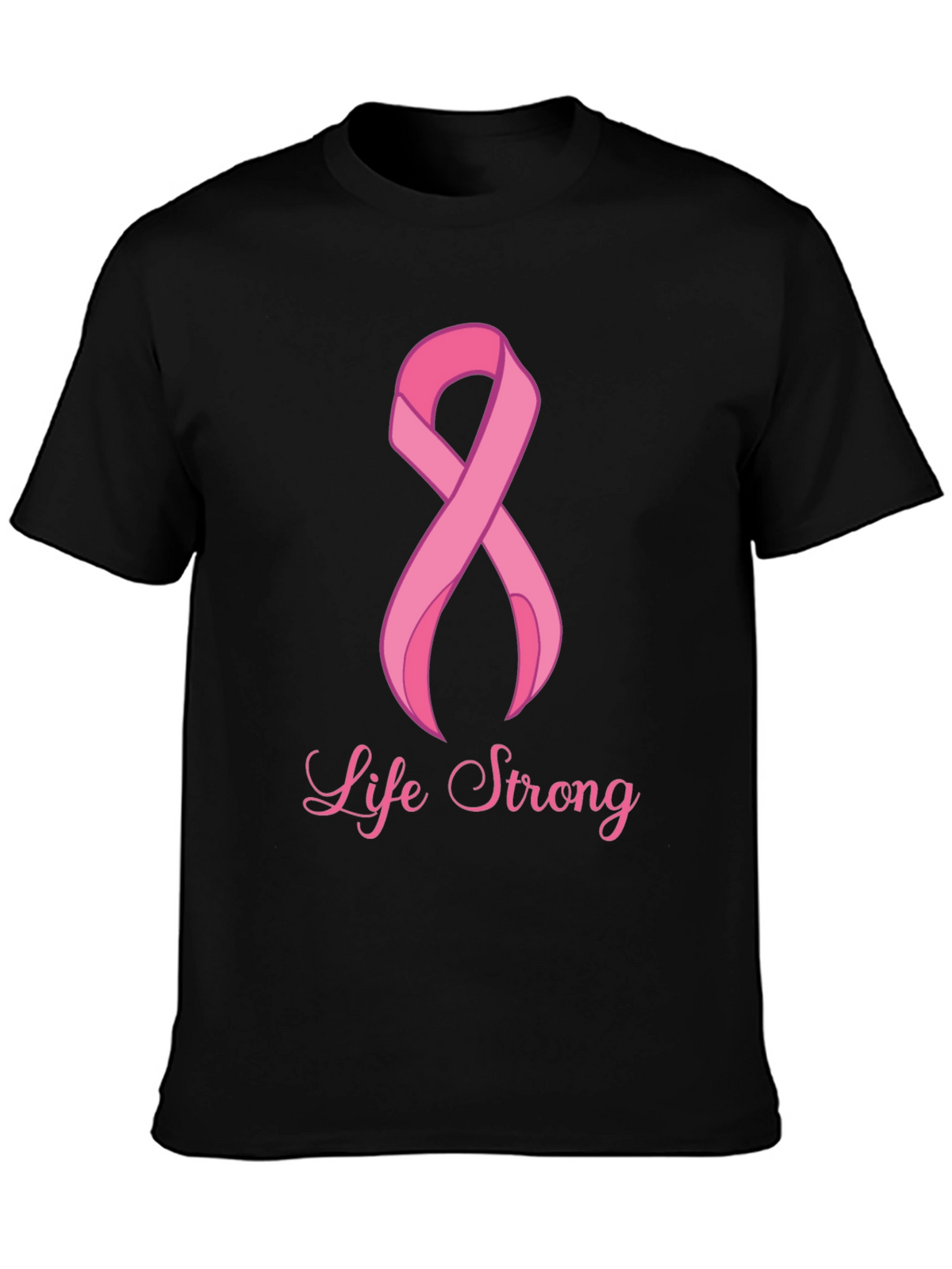 Life Strong Cancer Awareness Black T-Shirt