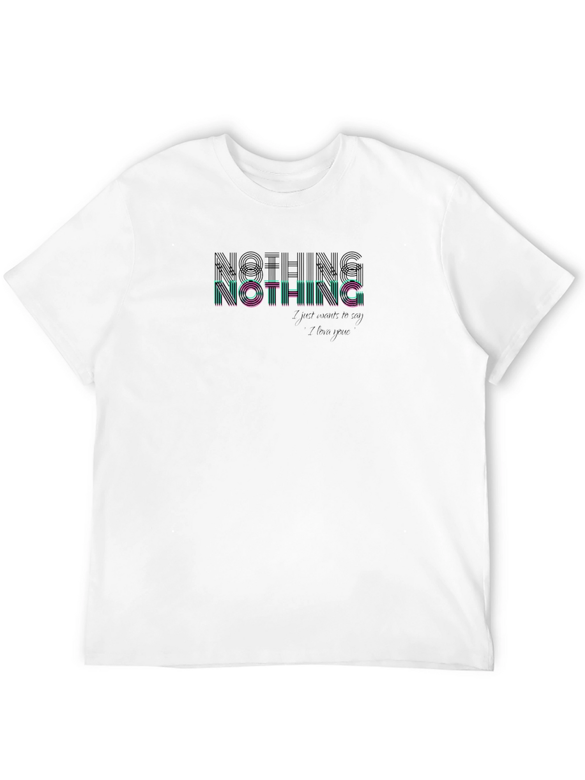 Nothing Graphic Print T-Shirt - Soft Cotton Blend