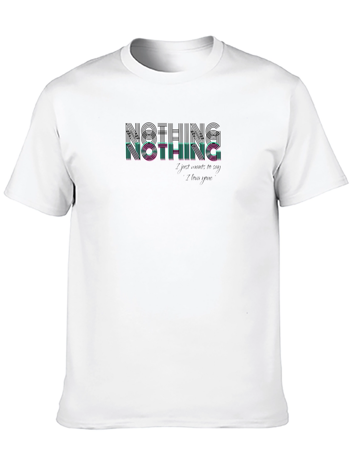 Nothing Graphic Print T-Shirt - Soft Cotton Blend