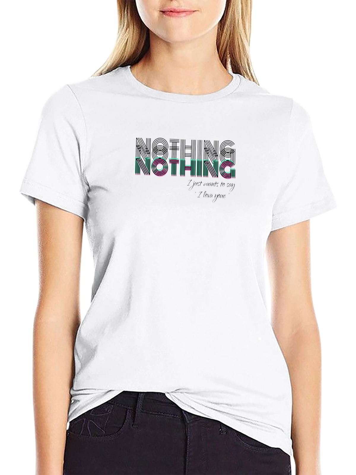 Nothing Graphic Print T-Shirt - Soft Cotton Blend