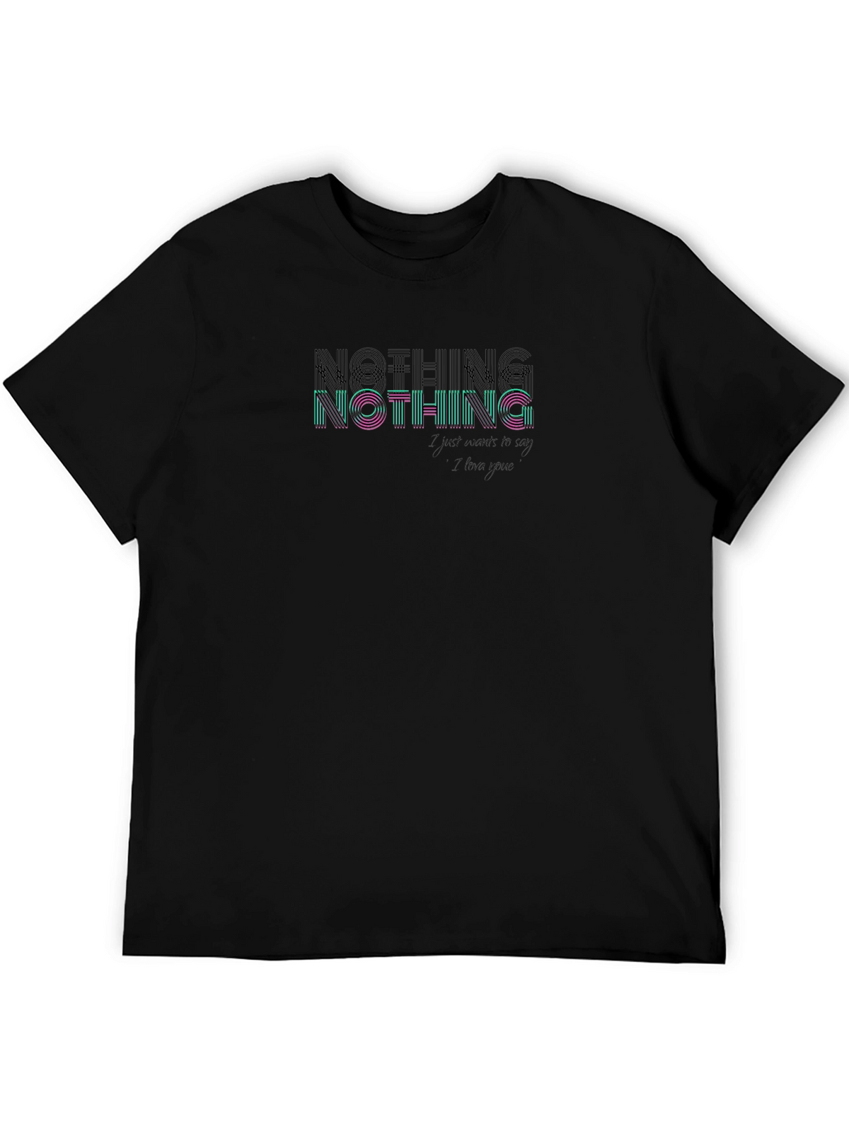 Nothing Graphic Print T-Shirt - Soft Cotton Blend