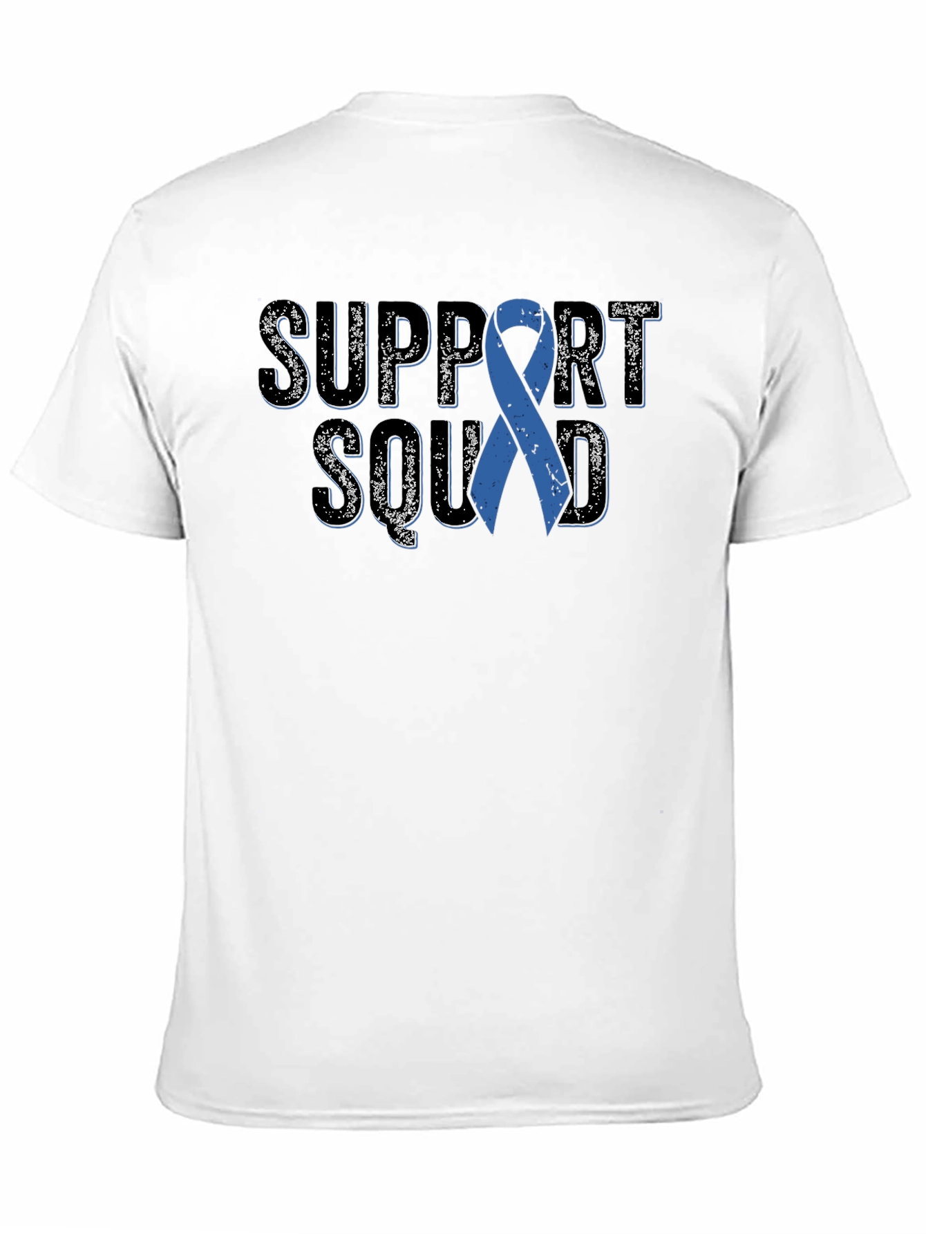 Support Squad Blue Ribbon Awareness T-Shirt