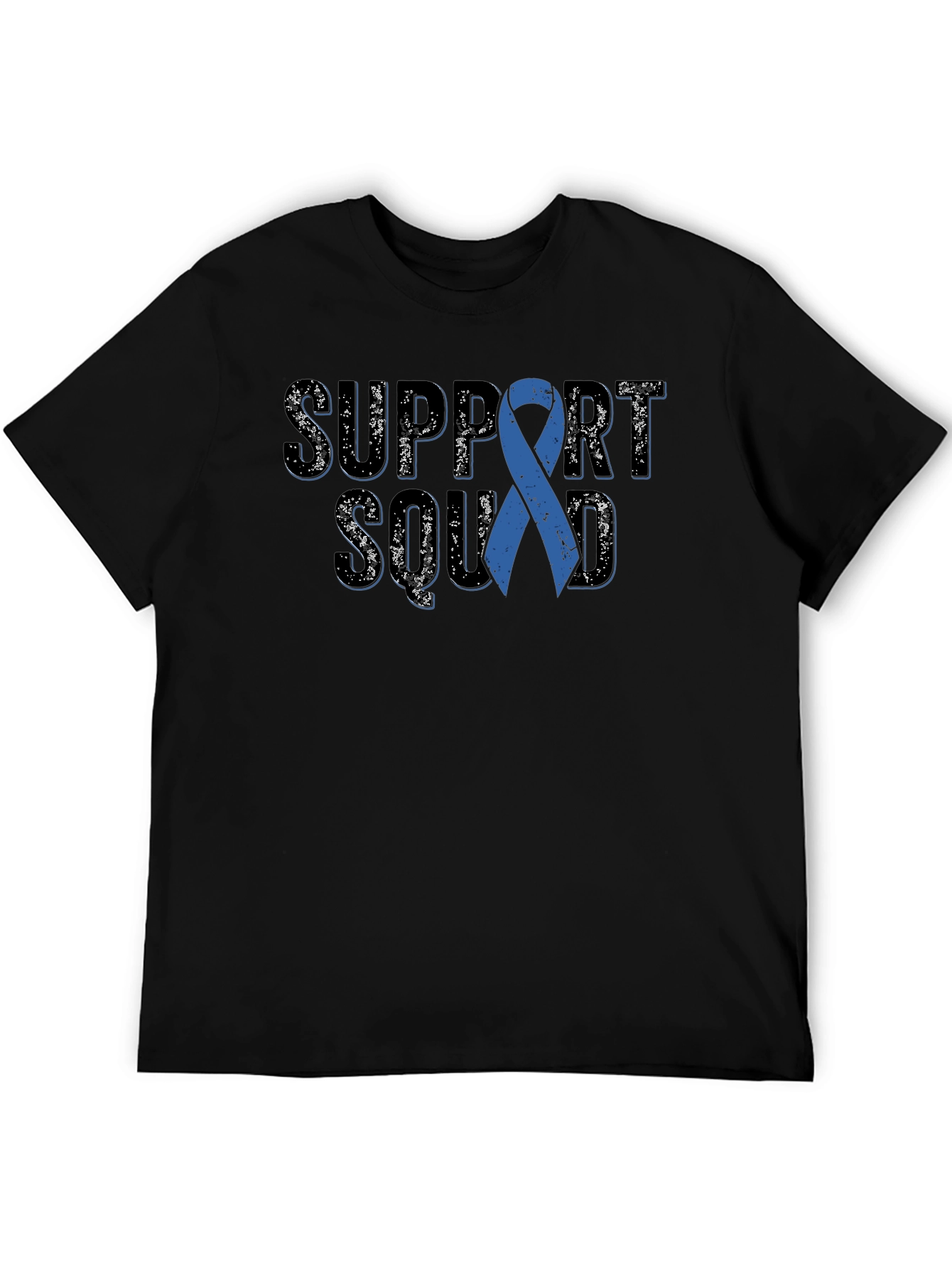 Support Squad Blue Ribbon Awareness T-Shirt