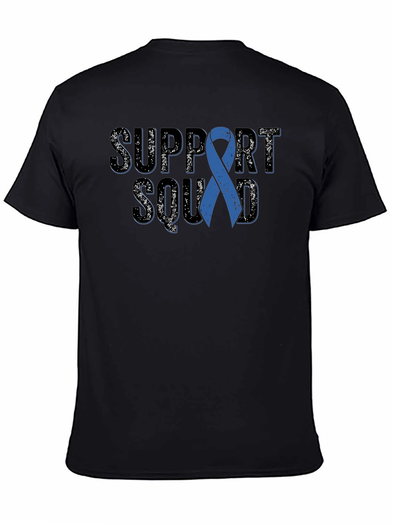 Support Squad Blue Ribbon Awareness T-Shirt