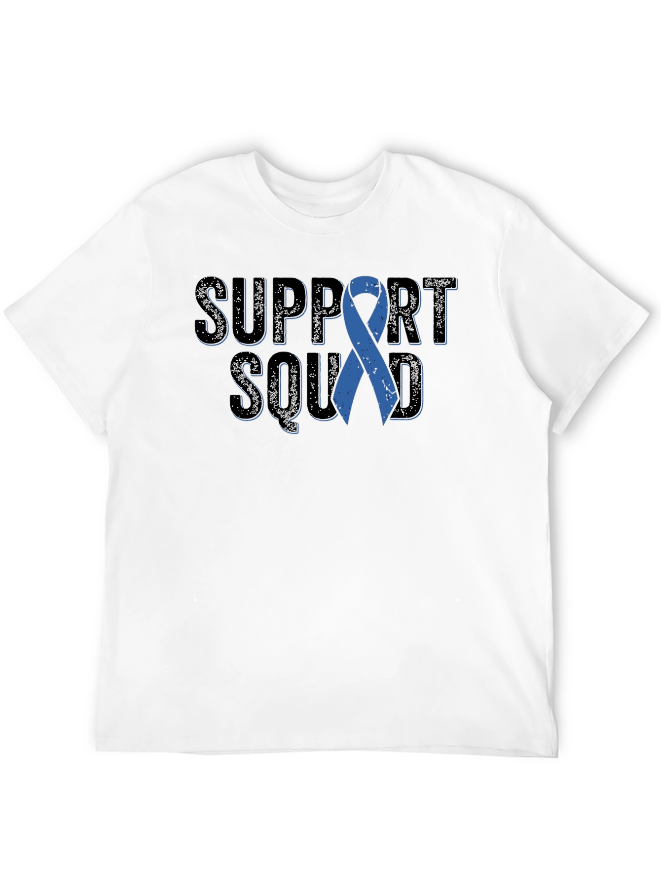 Support Squad Blue Ribbon Awareness T-Shirt