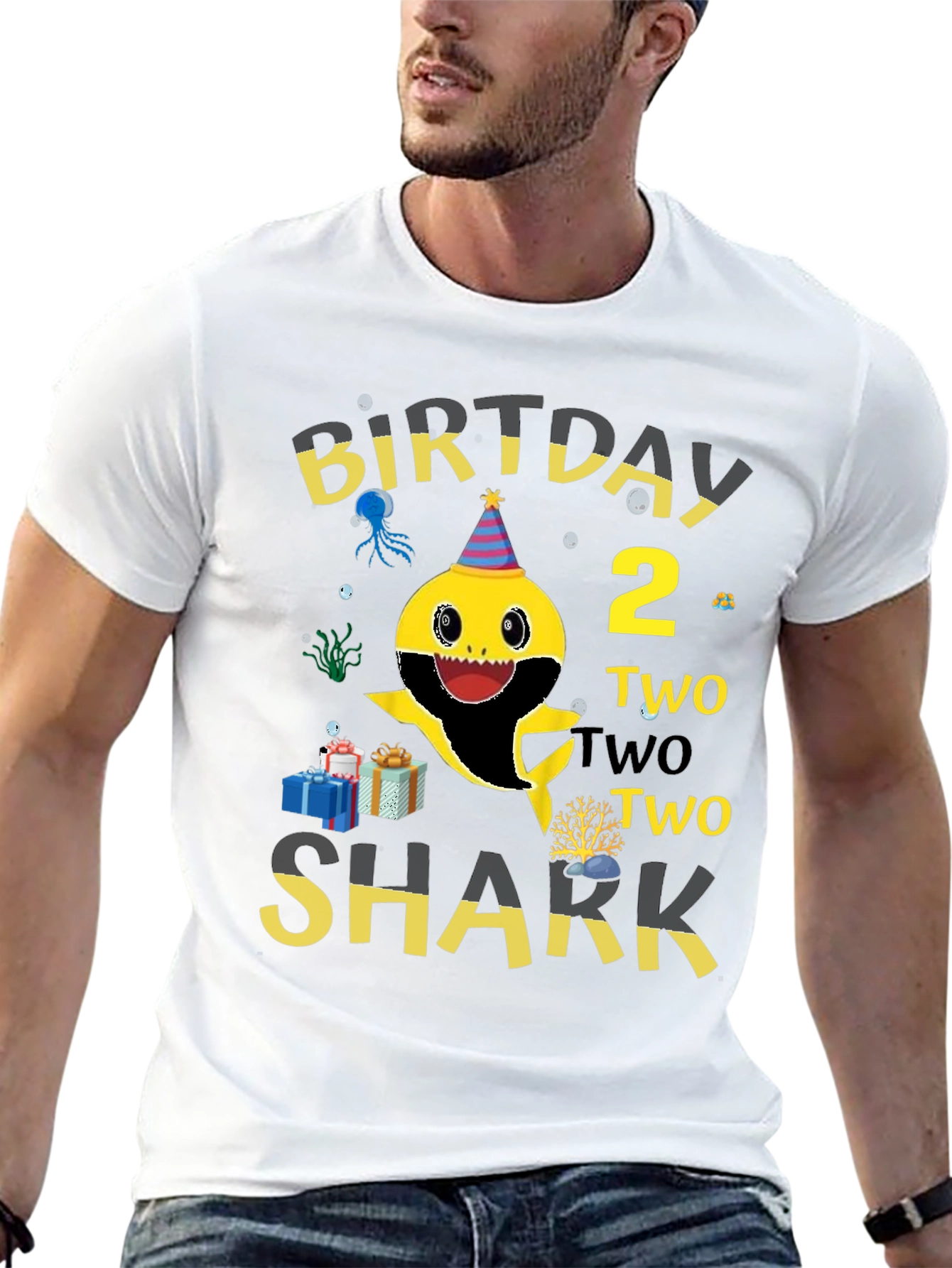 Baby Shark Birthday T-Shirt - Two Two Two