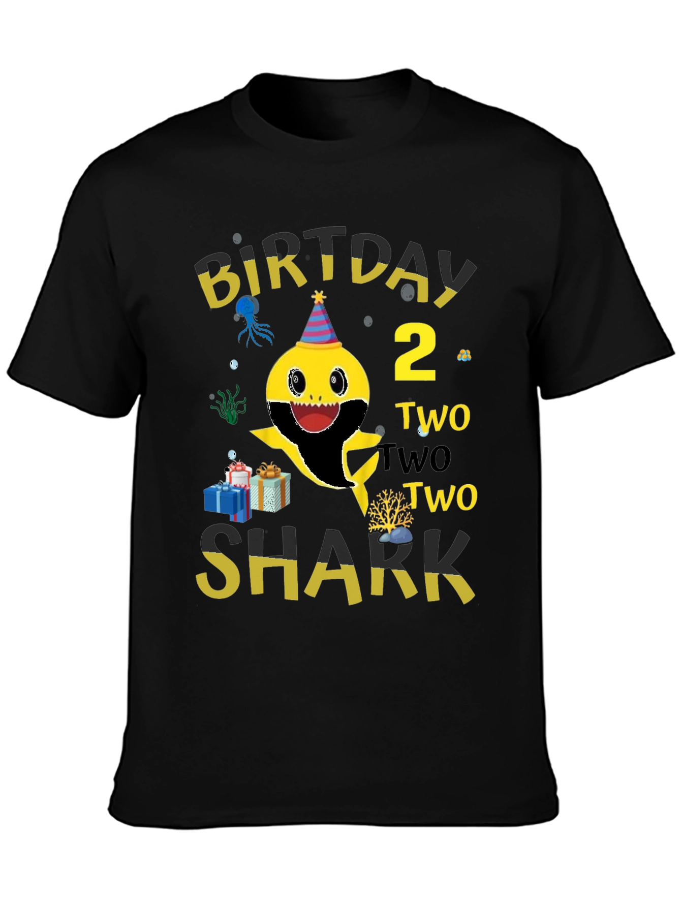 Baby Shark Birthday T-Shirt - Two Two Two
