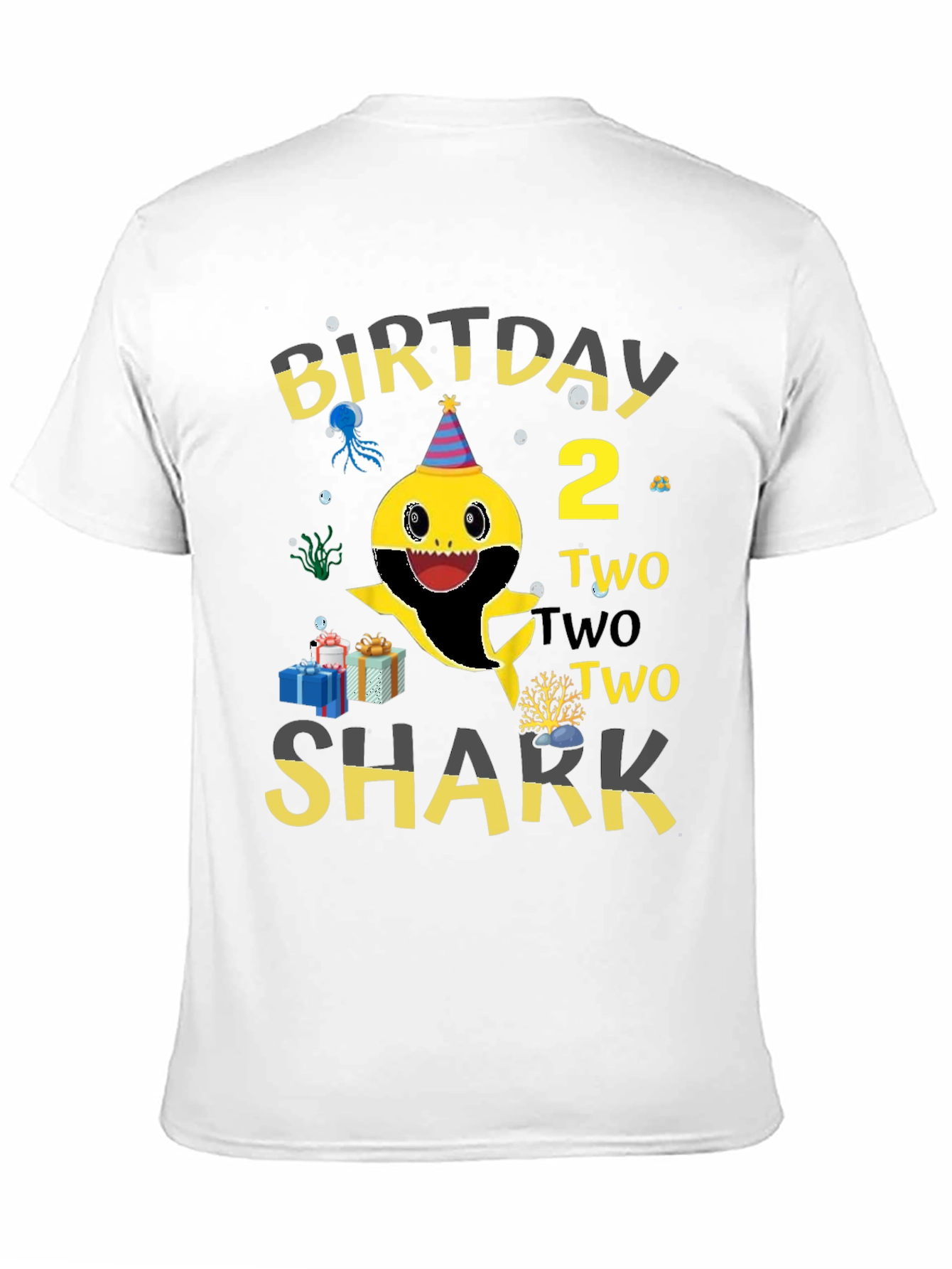 Baby Shark Birthday T-Shirt - Two Two Two