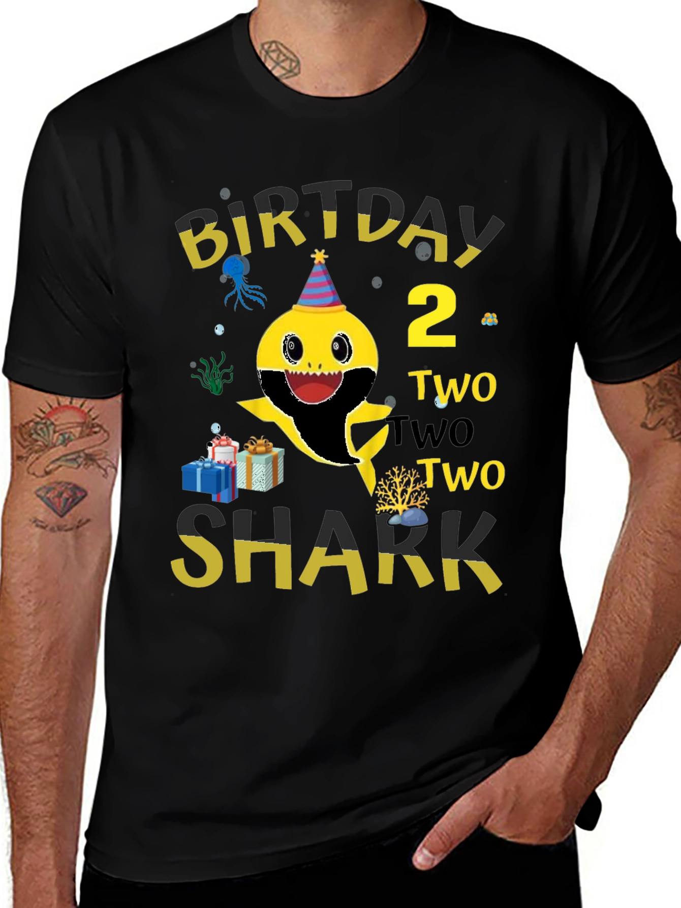 Baby Shark Birthday T-Shirt - Two Two Two