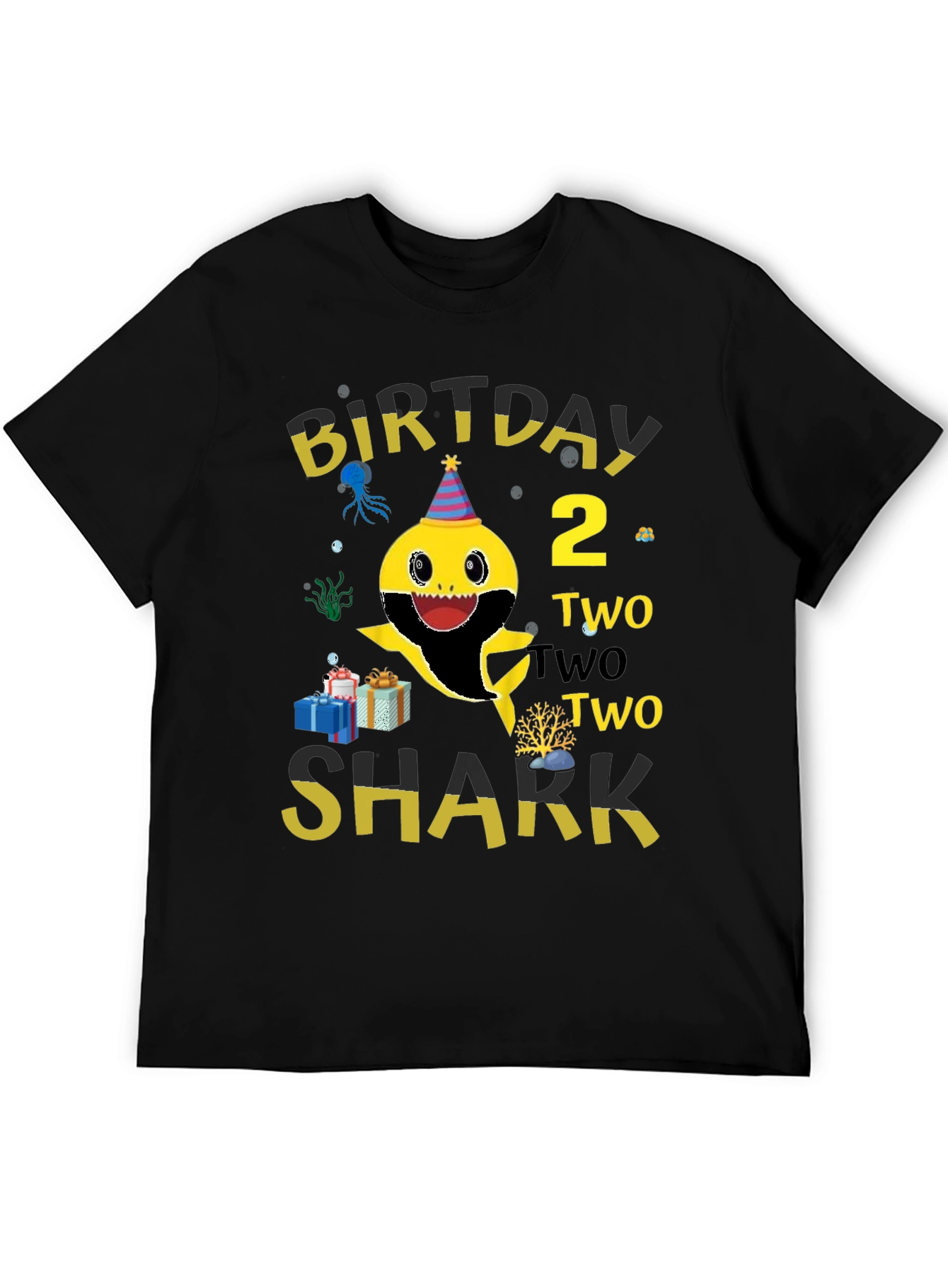 Baby Shark Birthday T-Shirt - Two Two Two