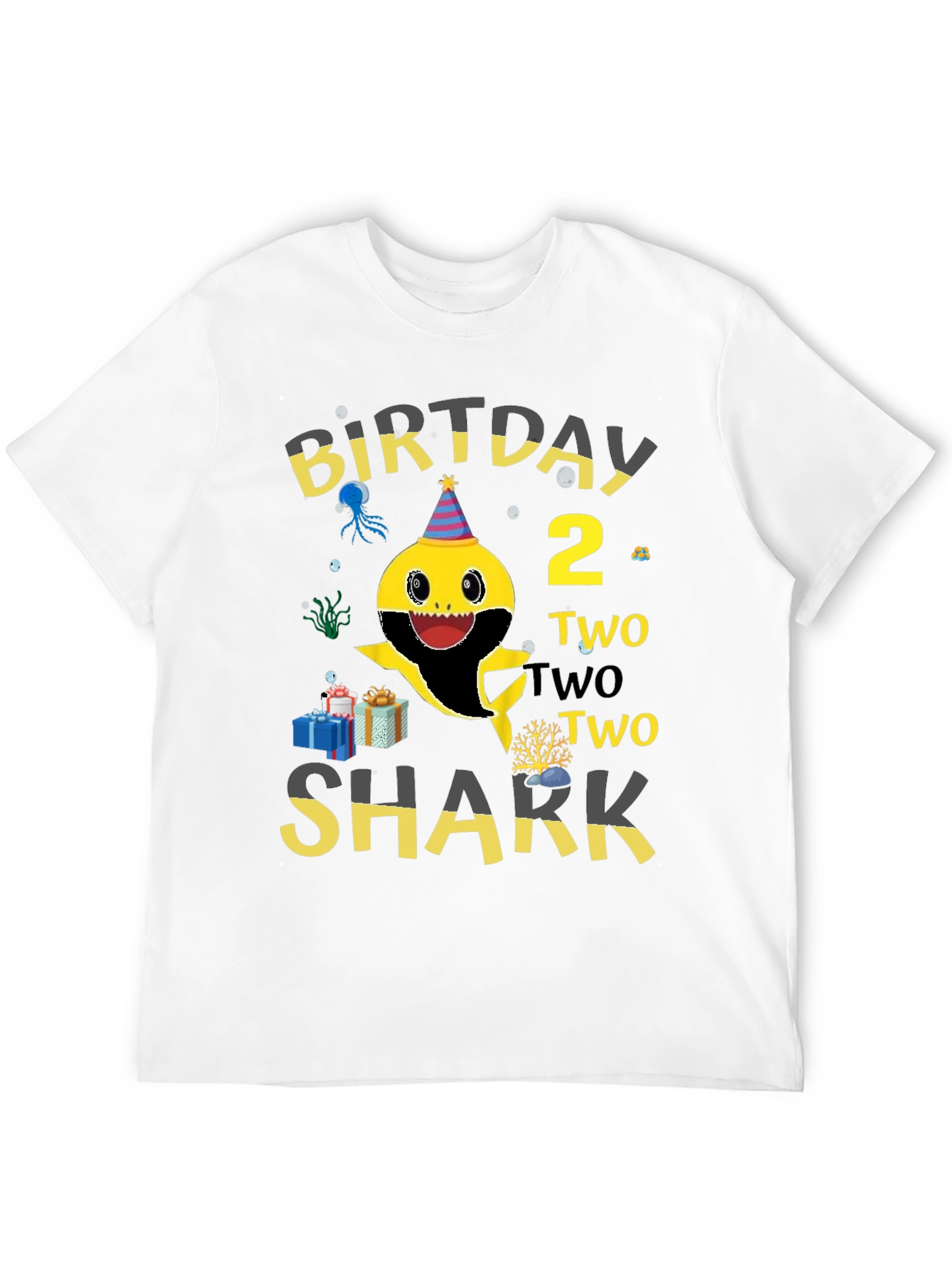Baby Shark Birthday T-Shirt - Two Two Two