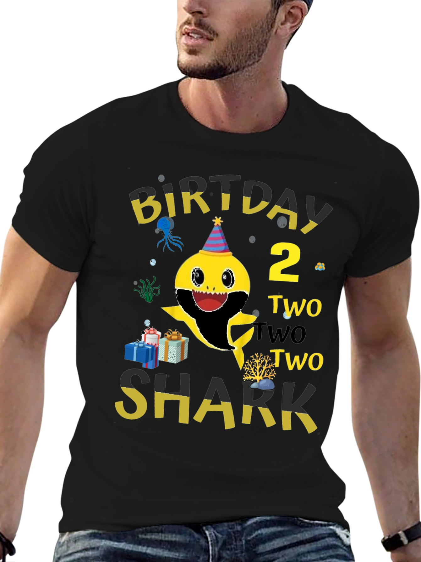 Baby Shark Birthday T-Shirt - Two Two Two