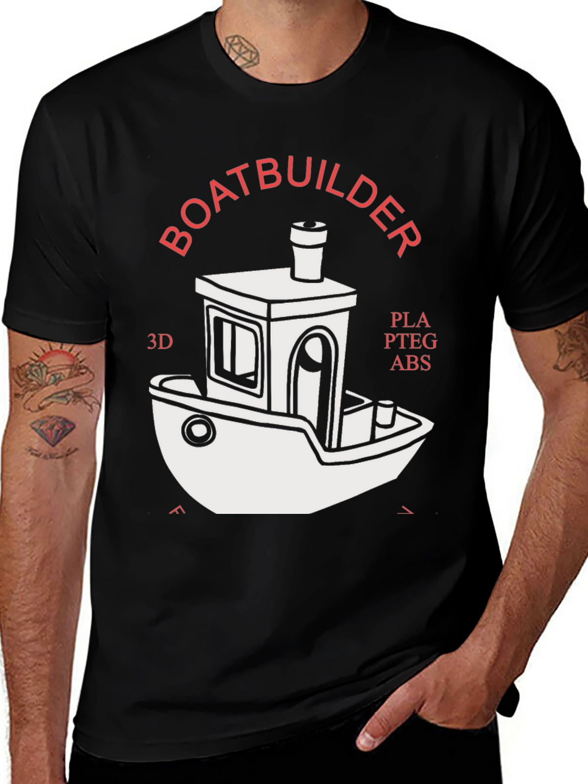 Boatbuilder 3D Printing T-Shirt