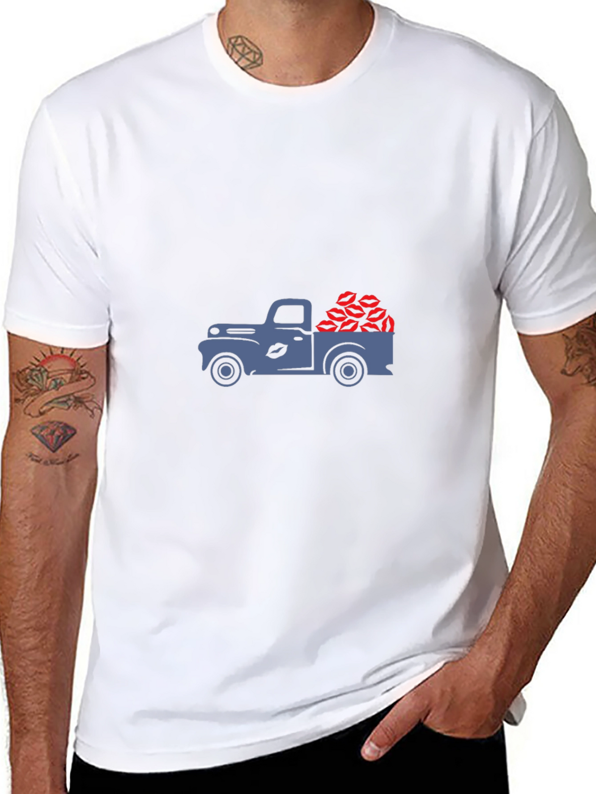 Kiss Truck Graphic Tee - Valentines Day