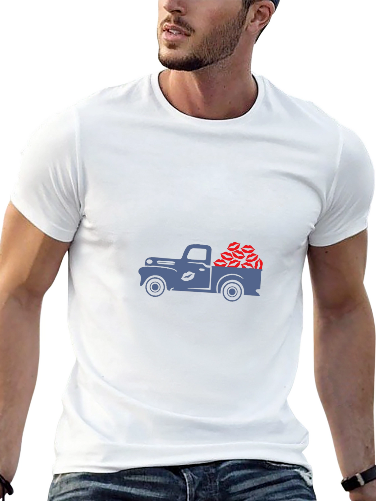 Kiss Truck Graphic Tee - Valentines Day