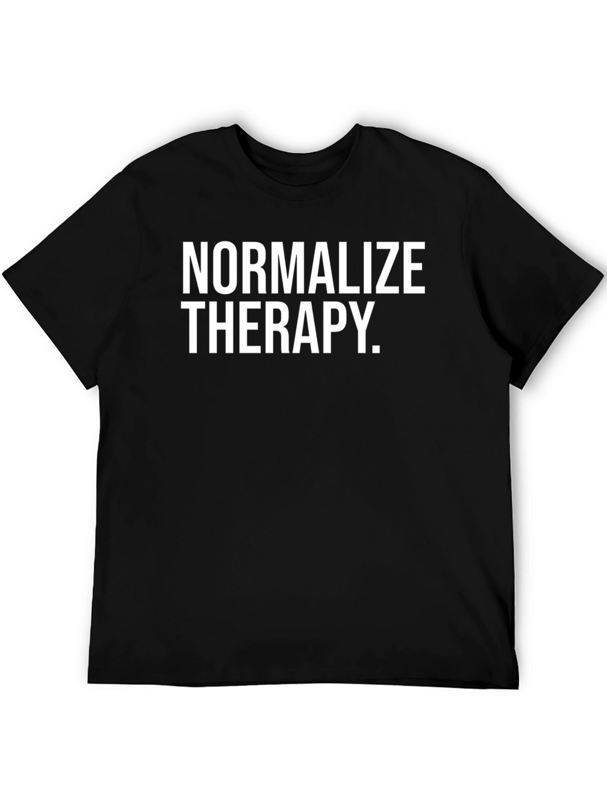 Normalize Therapy Black Graphic Tee