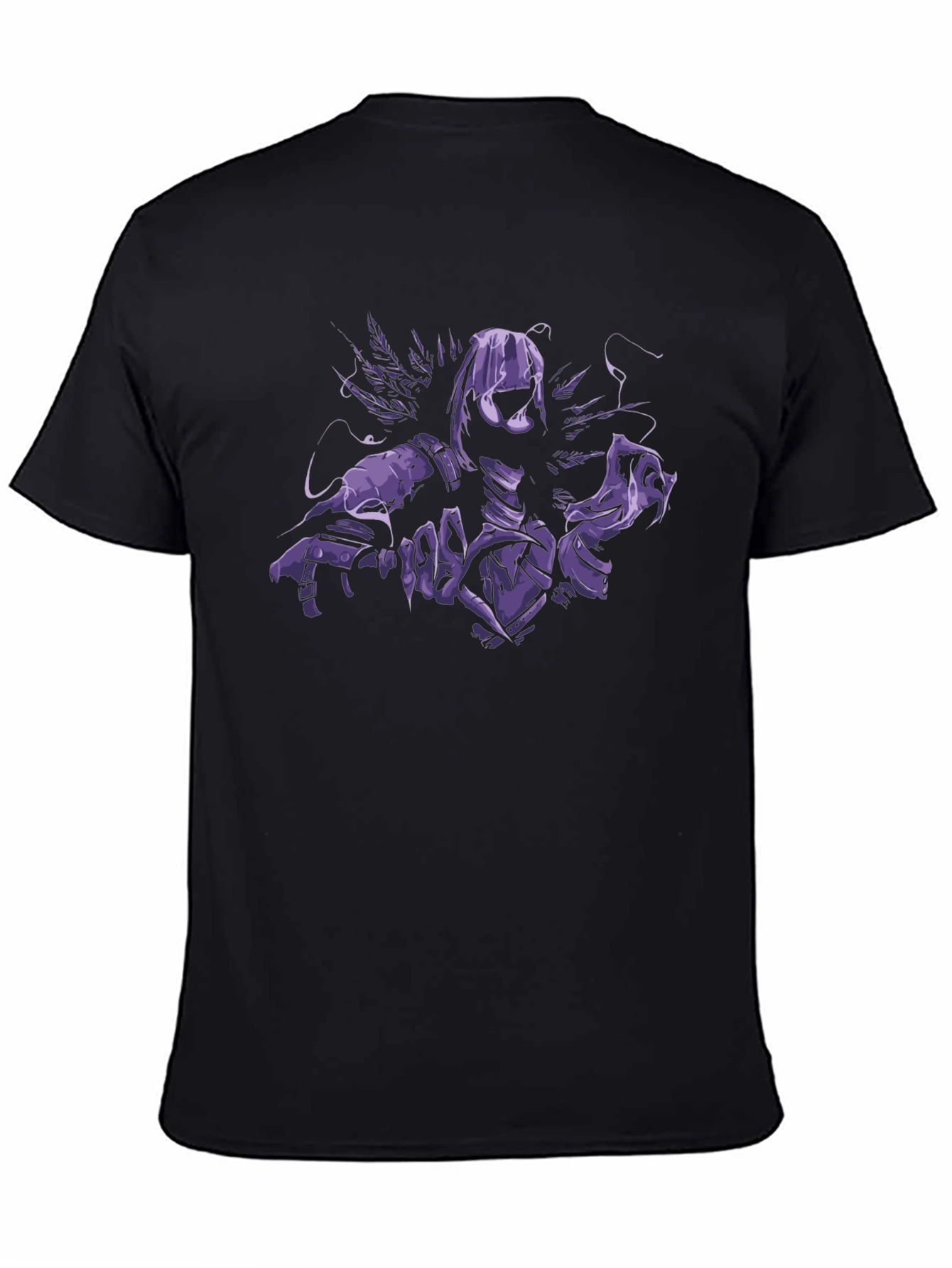 Raven Graphic Black T-Shirt for Men