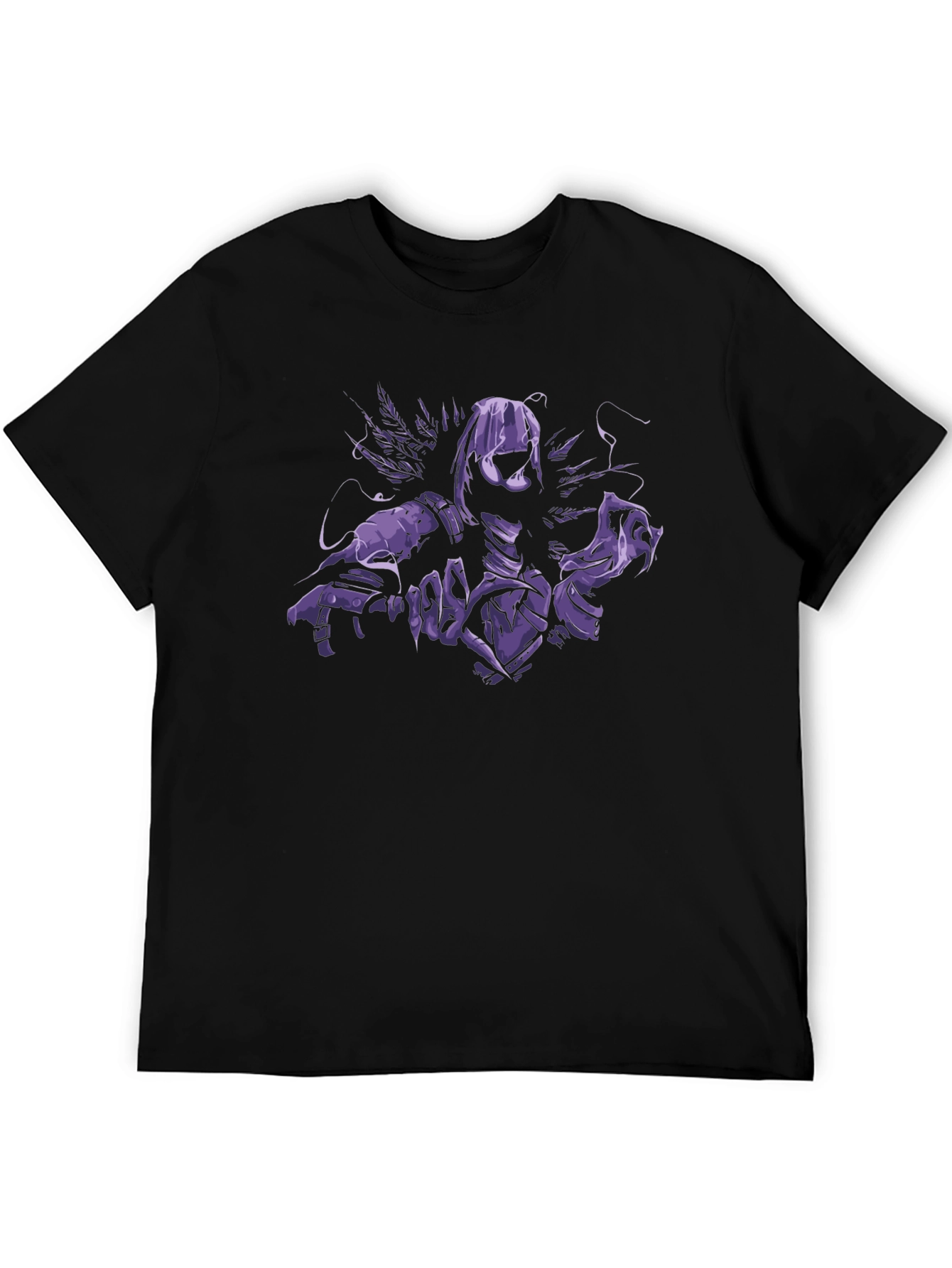 Raven Graphic Black T-Shirt for Men