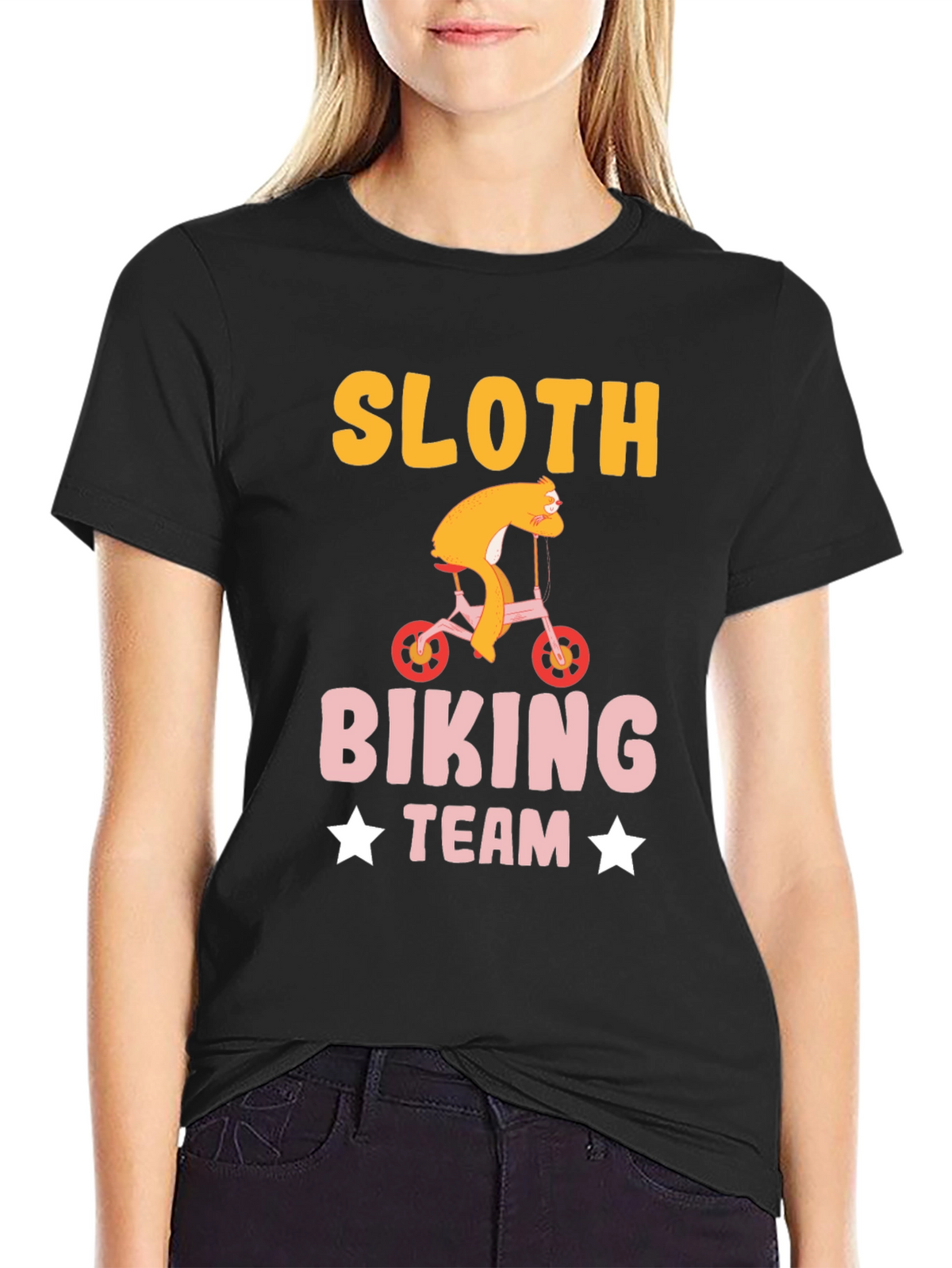 Sloth Biking Team T-Shirt Funny Sloth Tee