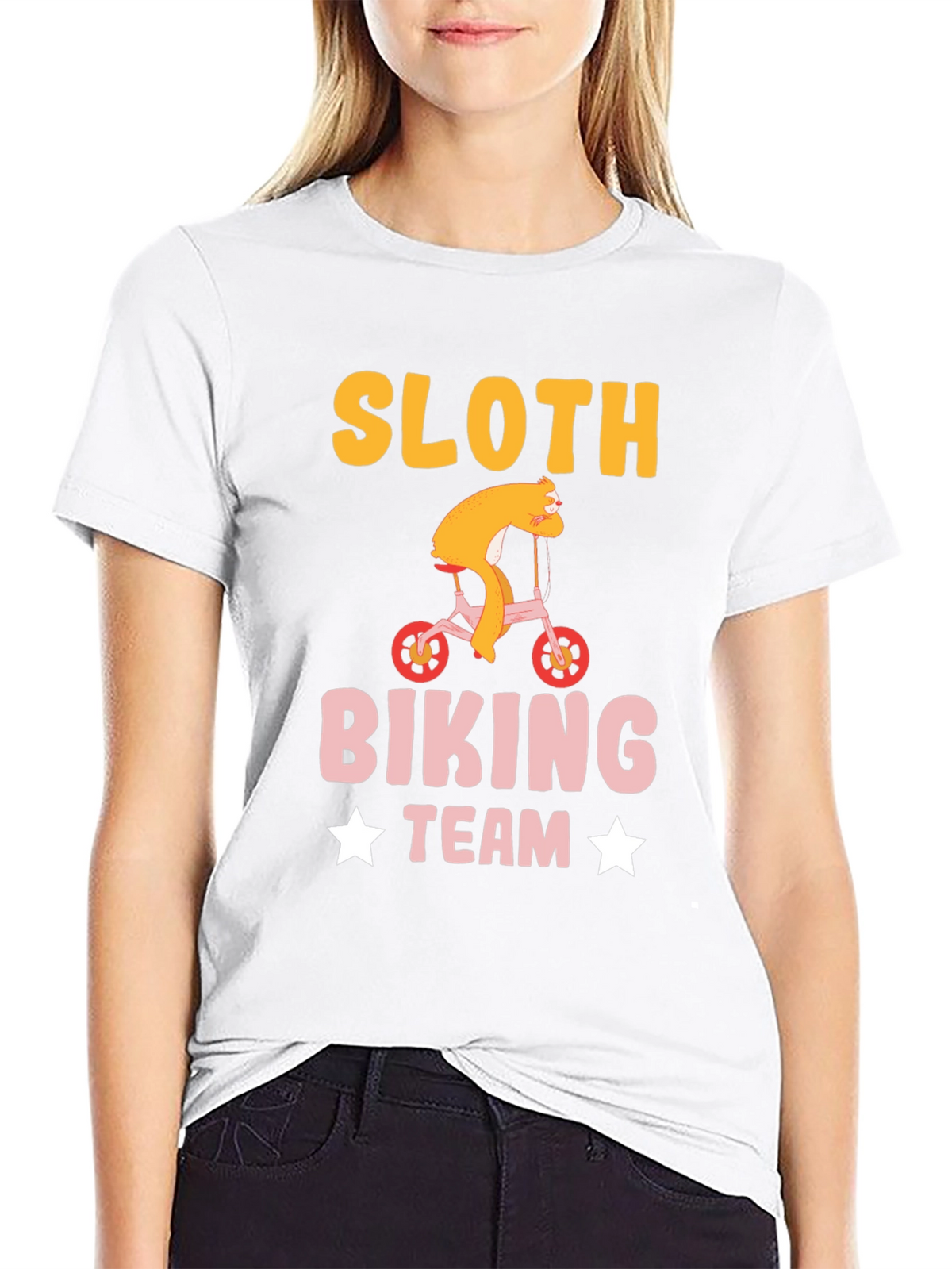 Sloth Biking Team T-Shirt Funny Sloth Tee