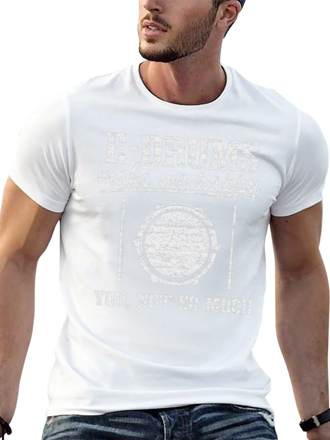 E-Drums Make Me Happy Graphic T-Shirt