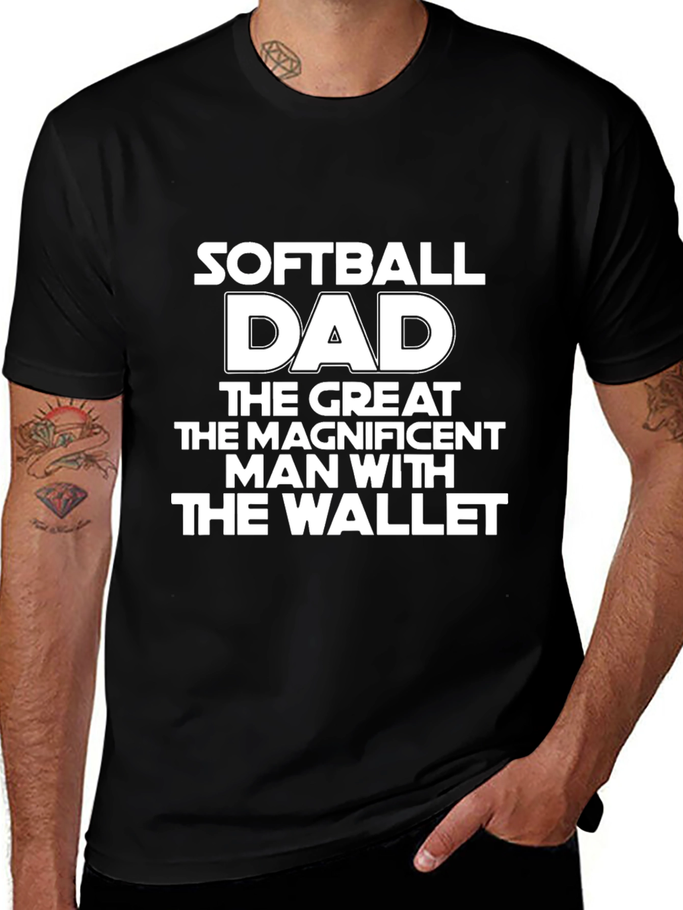 Softball Dad Graphic T-Shirt