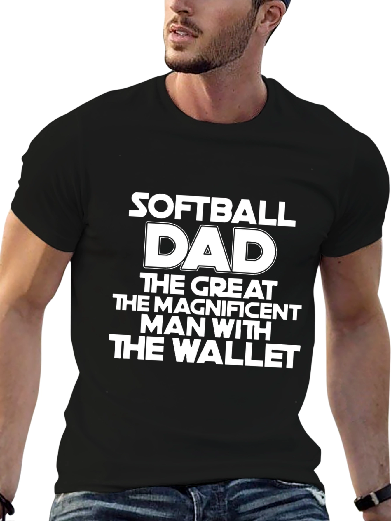 Softball Dad Graphic T-Shirt