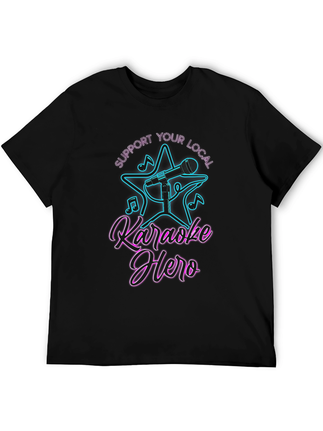 Karaoke Hero Graphic Tee - Support Local Music