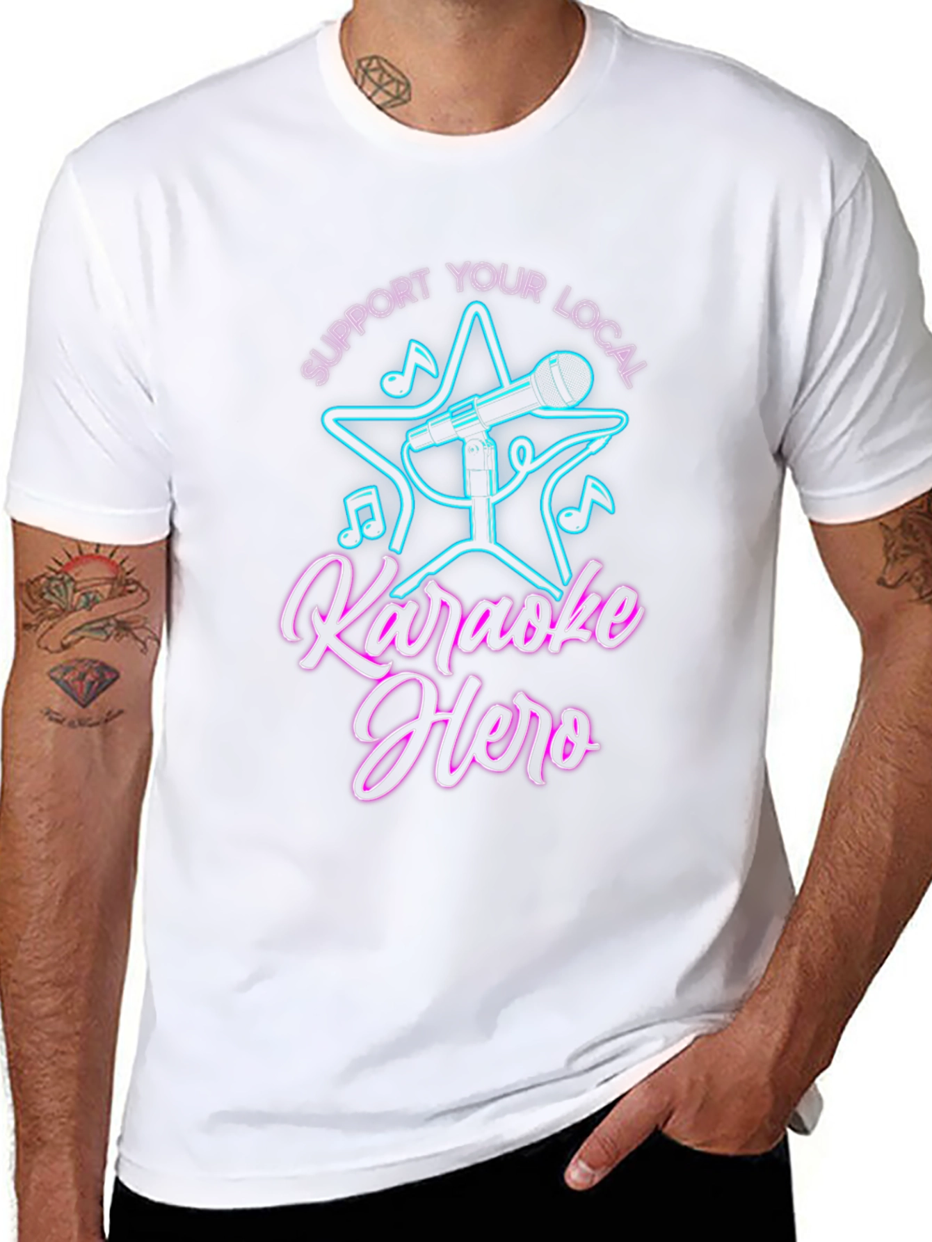 Karaoke Hero Graphic Tee - Support Local Music