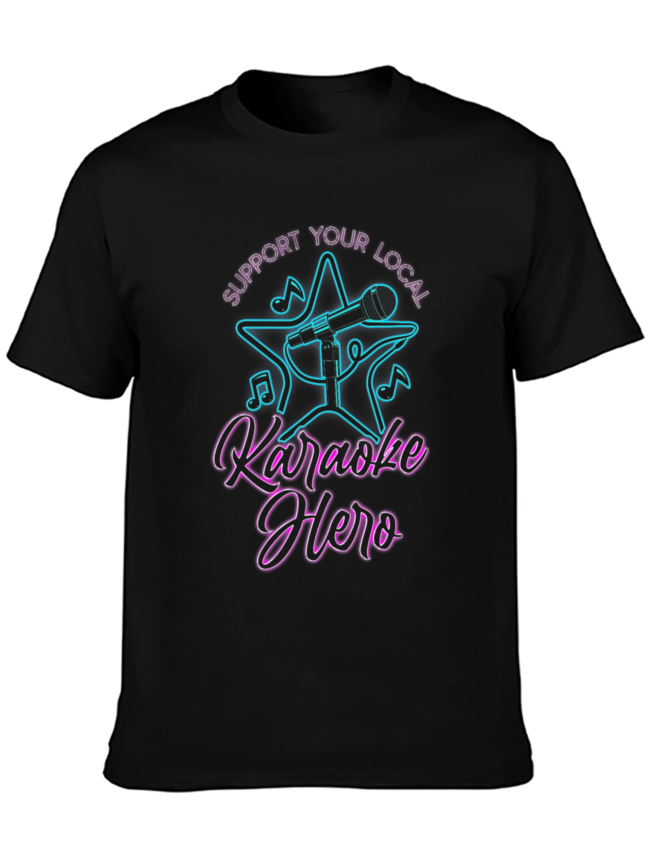 Karaoke Hero Graphic Tee - Support Local Music
