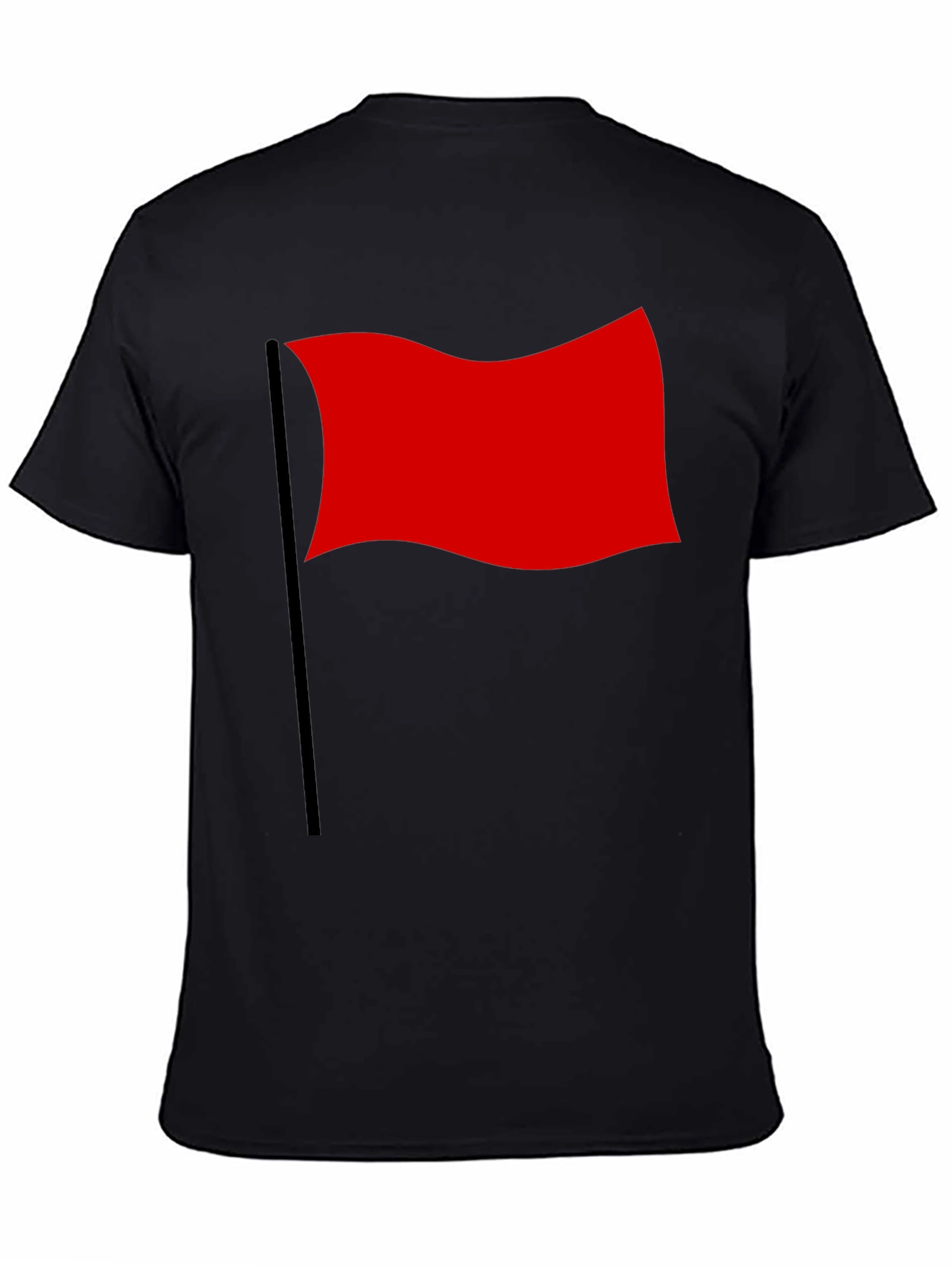 Red Flag Graphic T-Shirt - Bold & Unique Design