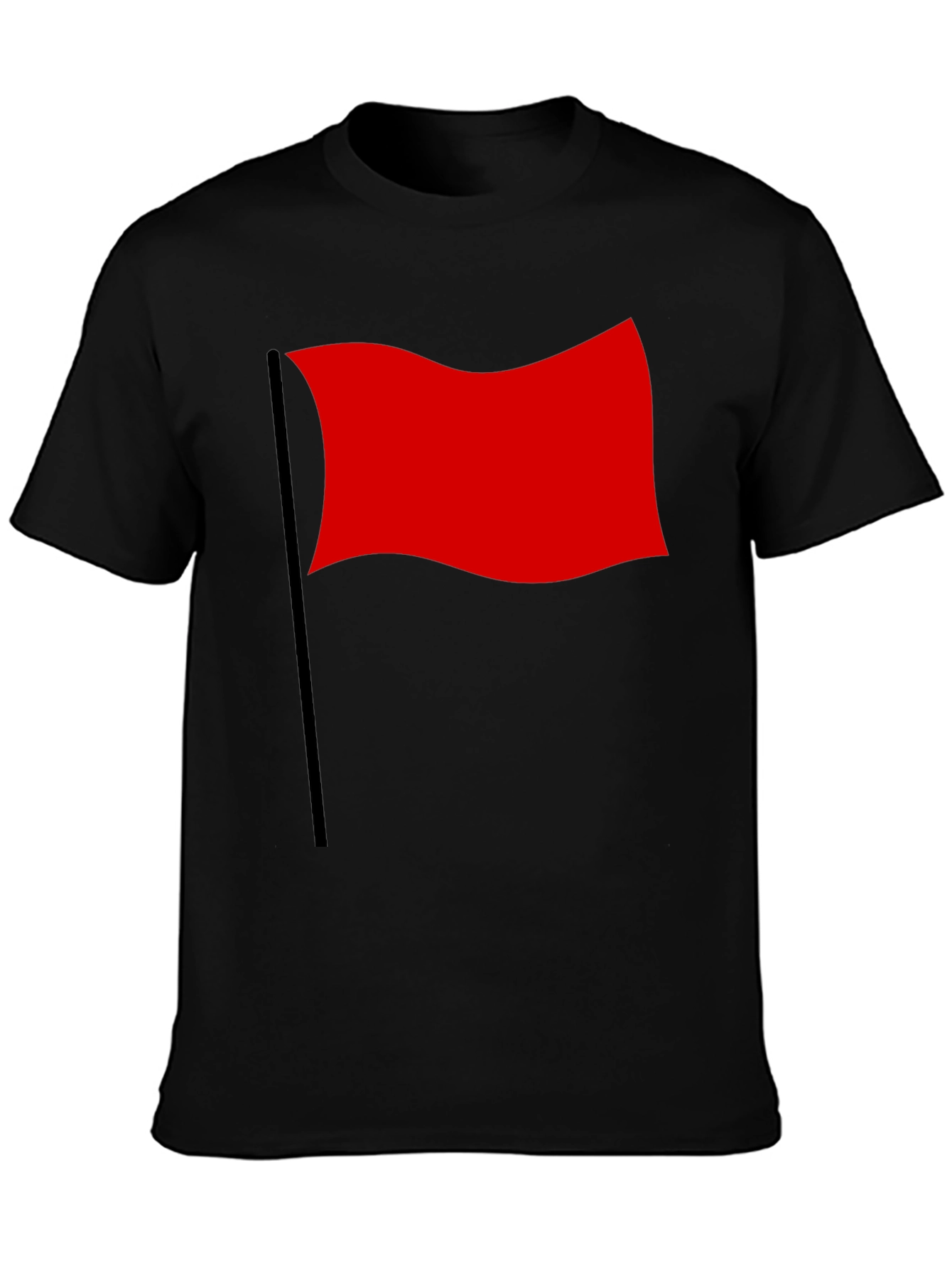 Red Flag Graphic T-Shirt - Bold & Unique Design